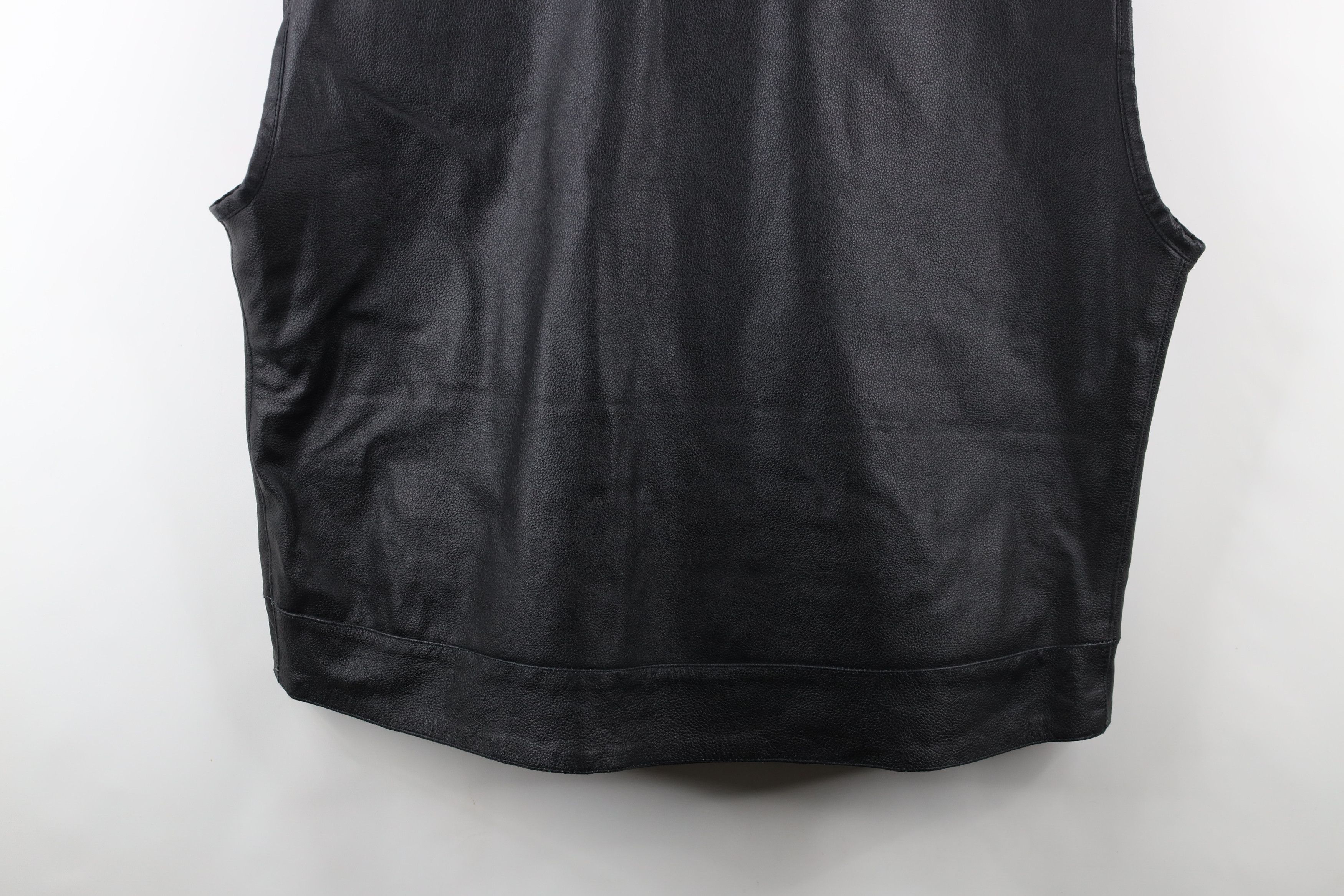 Vintage Vintage 90s Streetwear Full Zip Motorcycle Vest Jacket Size US XXL / EU 58 / 5 - 15 Thumbnail