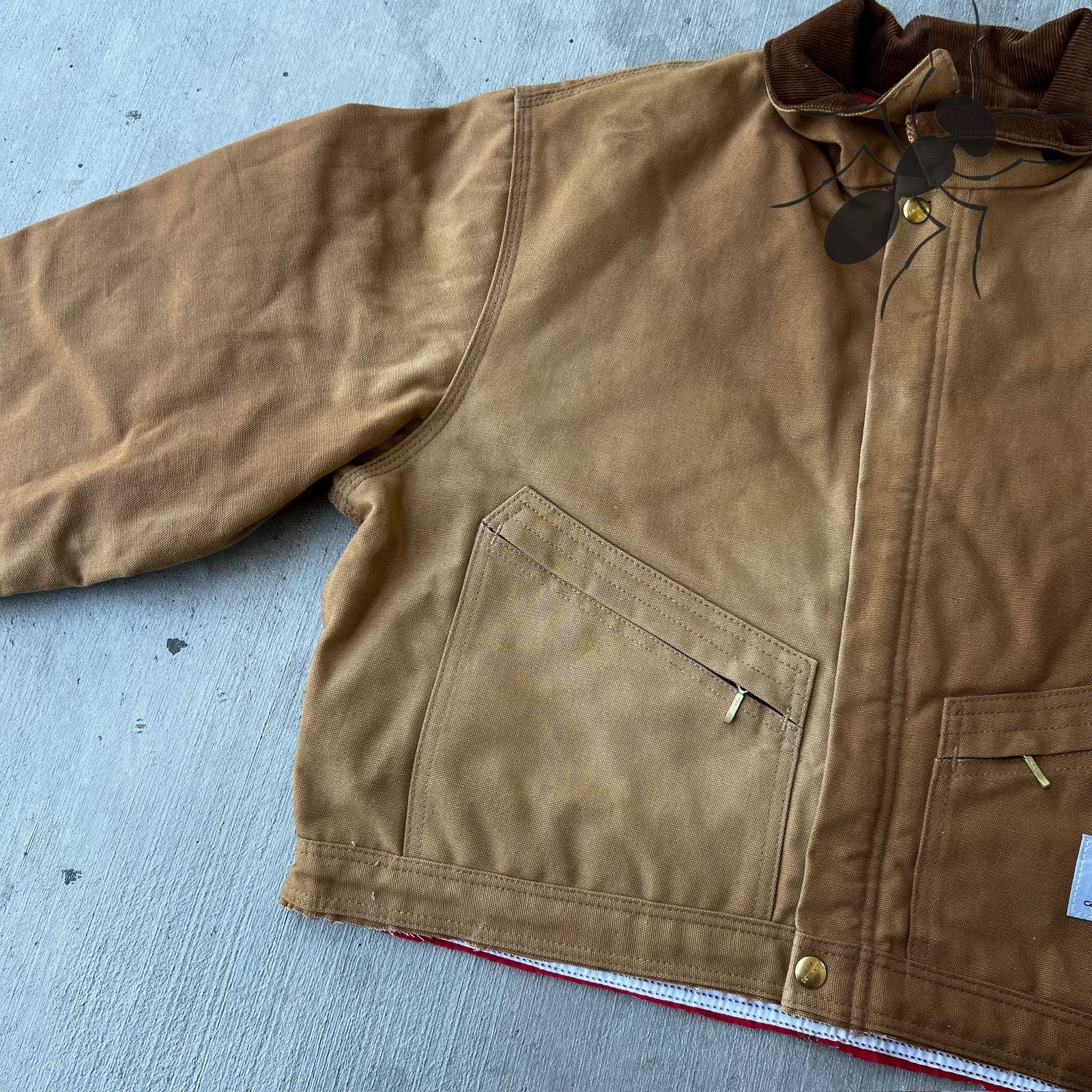 Carhartt × Vintage Carhartt brown cropped Detroit style work wear jacket Size US L / EU 52-54 / 3 - 10 Thumbnail