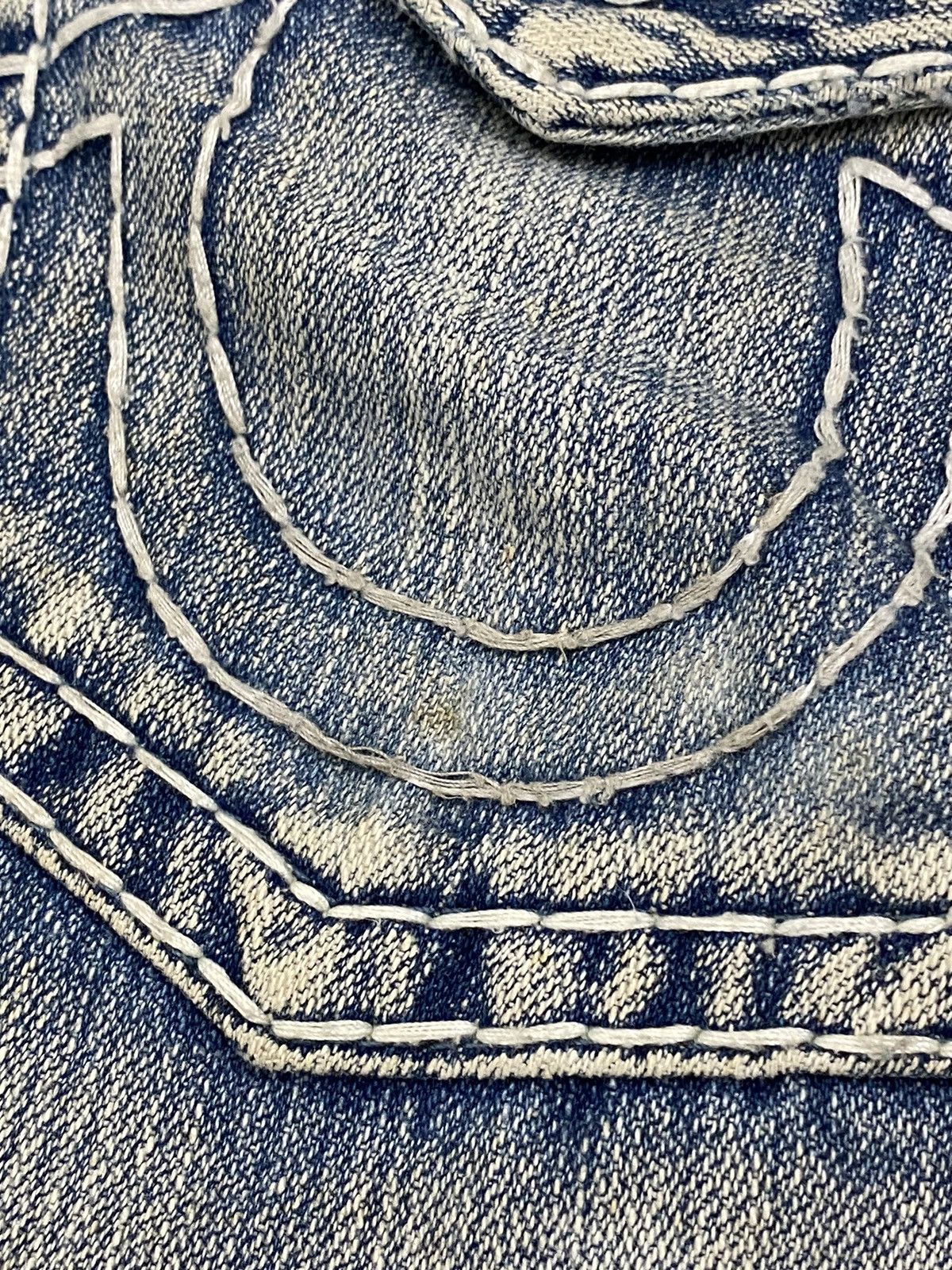 Hysteric Glamour Flare True Religion Japan Light Blue Distressed Denim Size US 31 - 18 Thumbnail