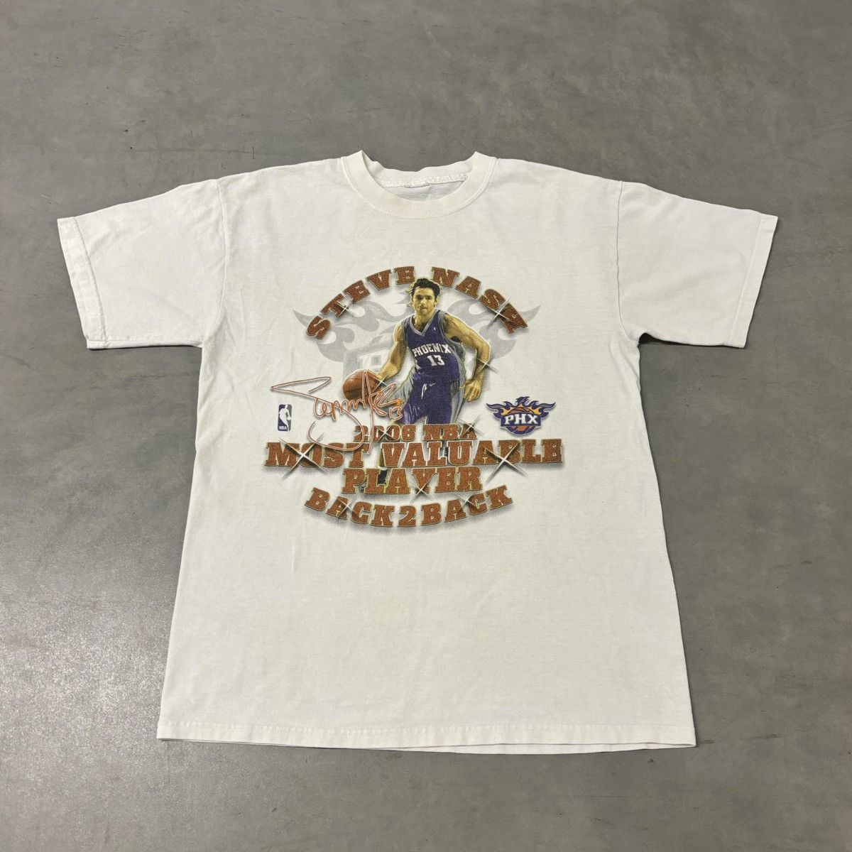 NBA Rare Vintage Steve Nash Phoenix Suns MVP 2006 T-Shirt Size US L / EU 52-54 / 3 - 1 Thumbnail