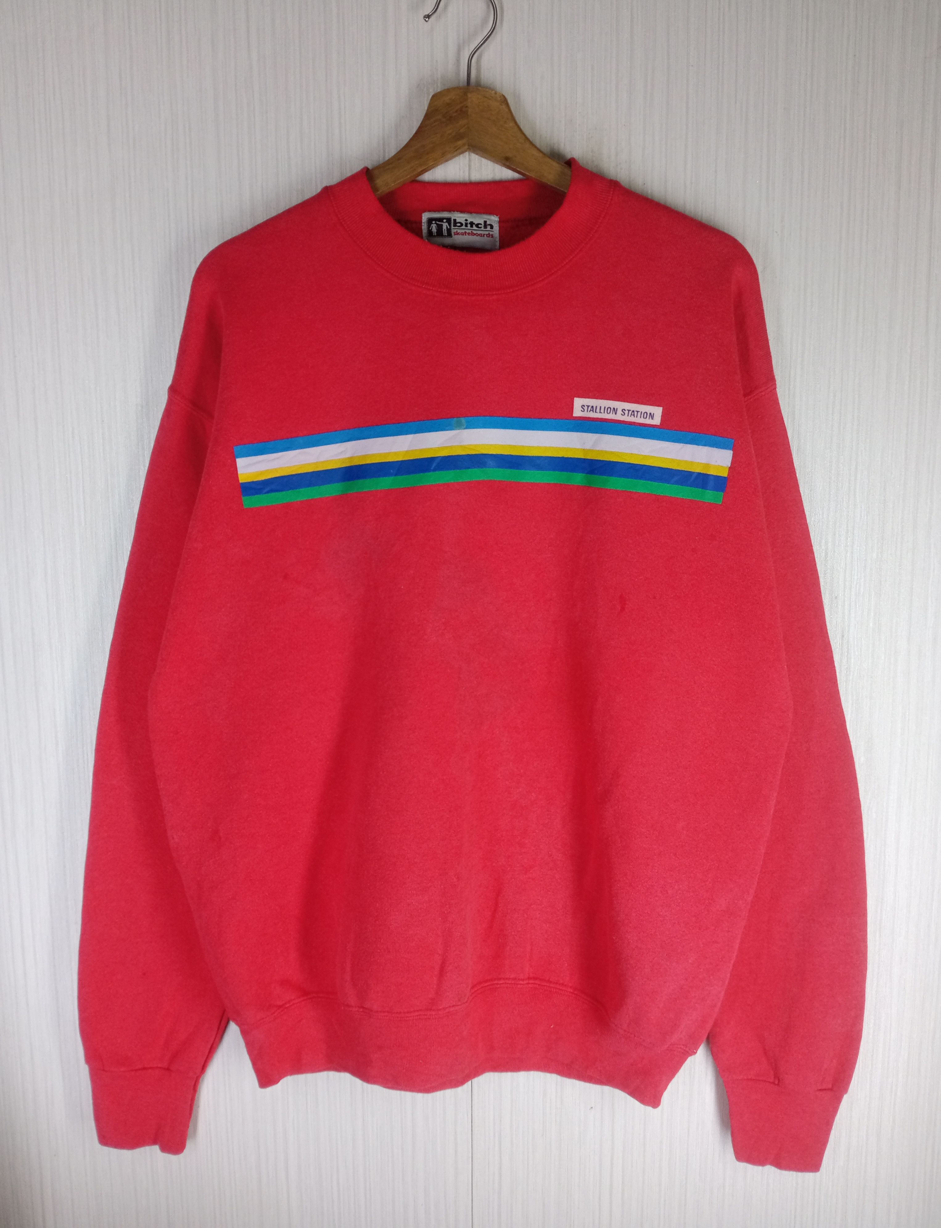 Girl Skateboards Rare Vintage 90s Bitch Skateboards Crewneck Sweatshirt Size US L / EU 52-54 / 3 - 2 Thumbnail