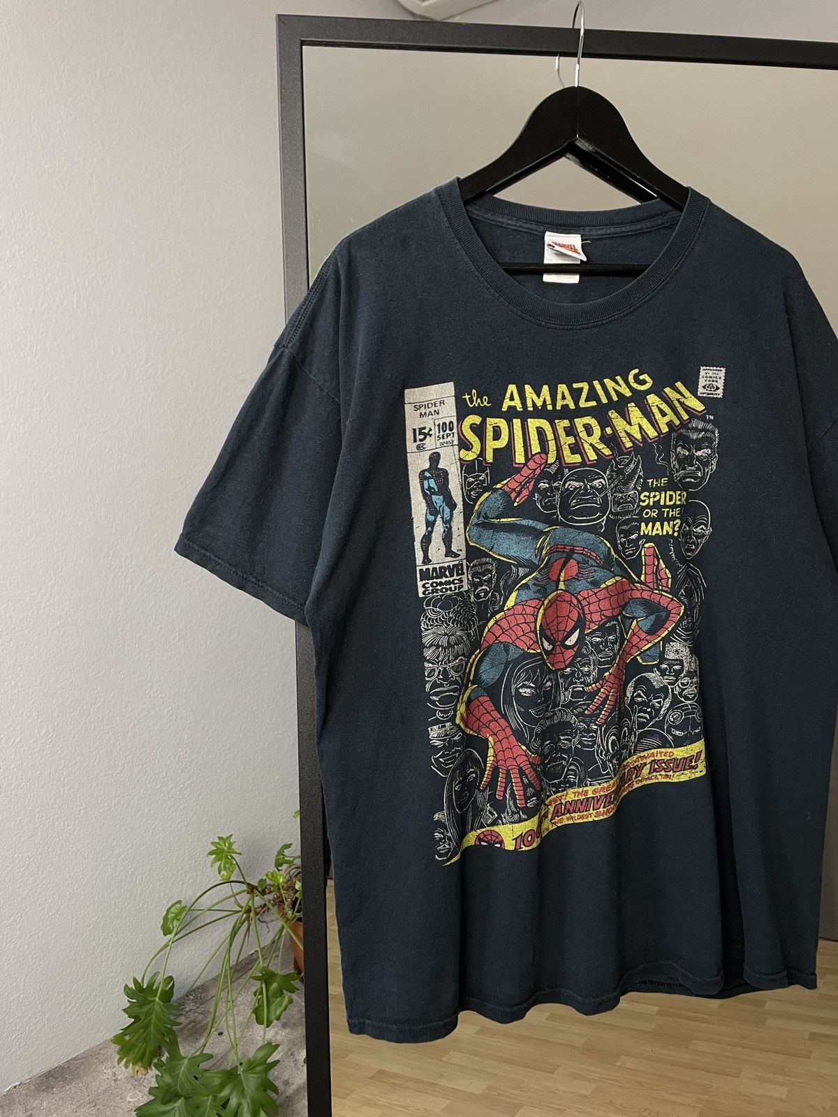 Marvel Comics Vintage Y2K Marvel Spider Man Tee Face Humor Print Band Tshi Size US L / EU 52-54 / 3 - 2 Thumbnail