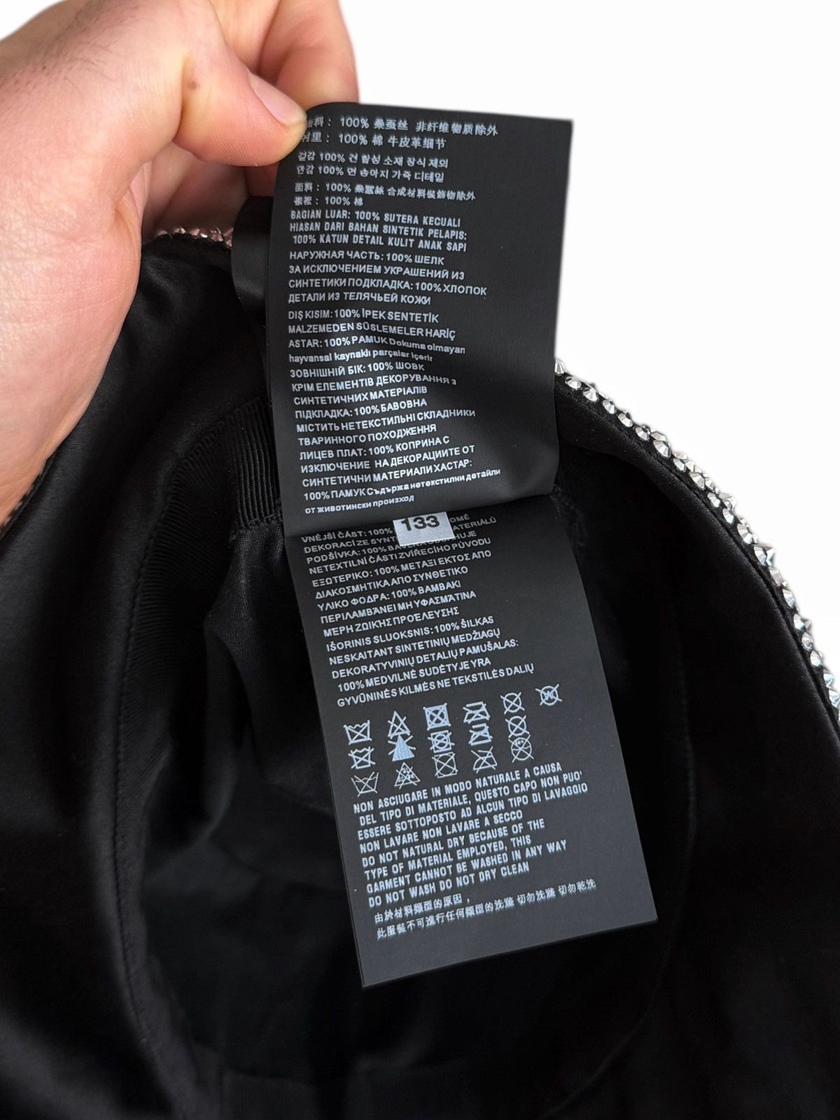 Prada $2,650 FIRE Crystal Stud Silk Bucket Hat Size ONE SIZE - 12 Thumbnail