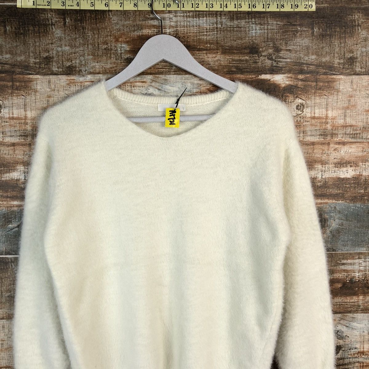 Vintage Dre Skip White mohair shaggy Knitwear #A1721 Size M / US 6-8 / IT 42-44 - 5 Thumbnail
