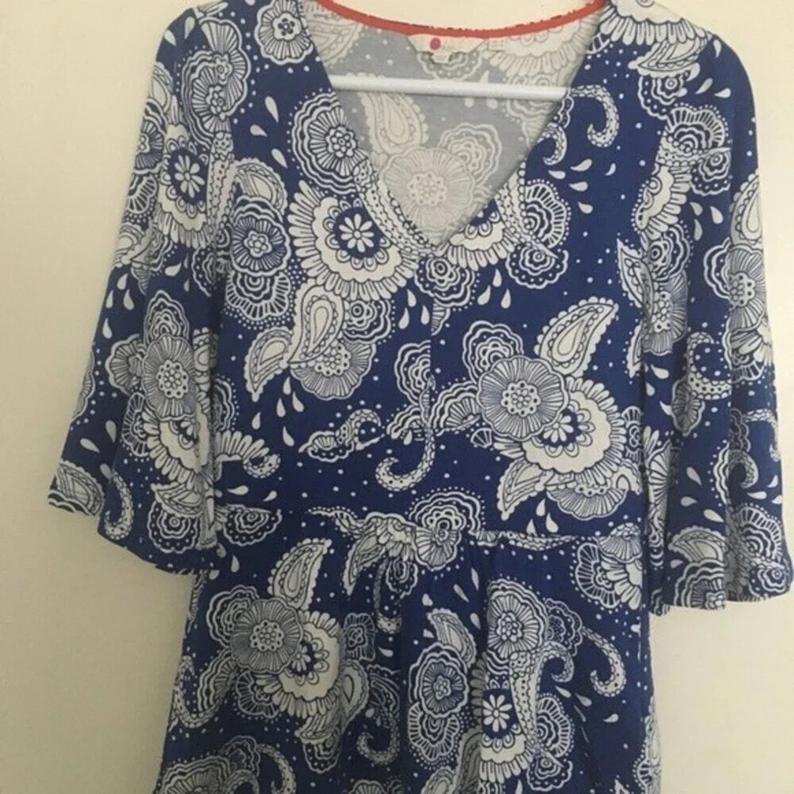 Boden Boden floral print short sleeve top, size 4 Size S / US 4 / IT 40 - 1 Thumbnail