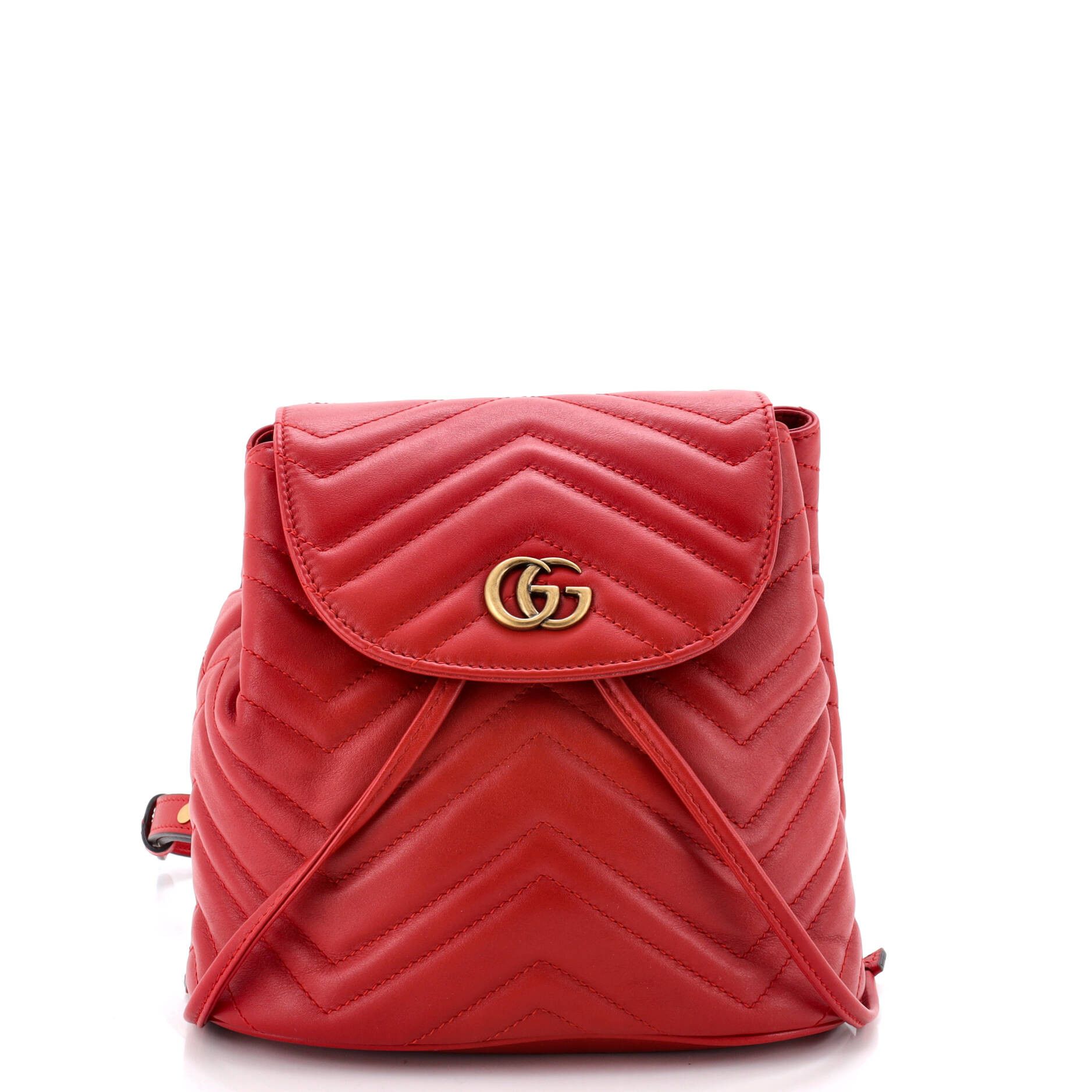 Gucci GG Marmont Drawstring Backpack Size ONE SIZE - 1 Thumbnail