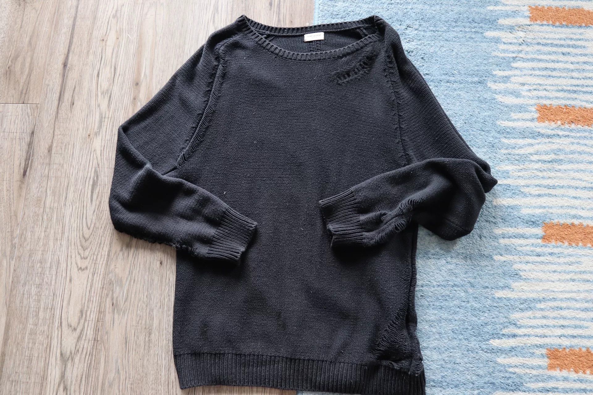 Saint Laurent Paris Saint Laurent Paris Black Sweater XL Size US XL / EU 56 / 4 - 1 Thumbnail
