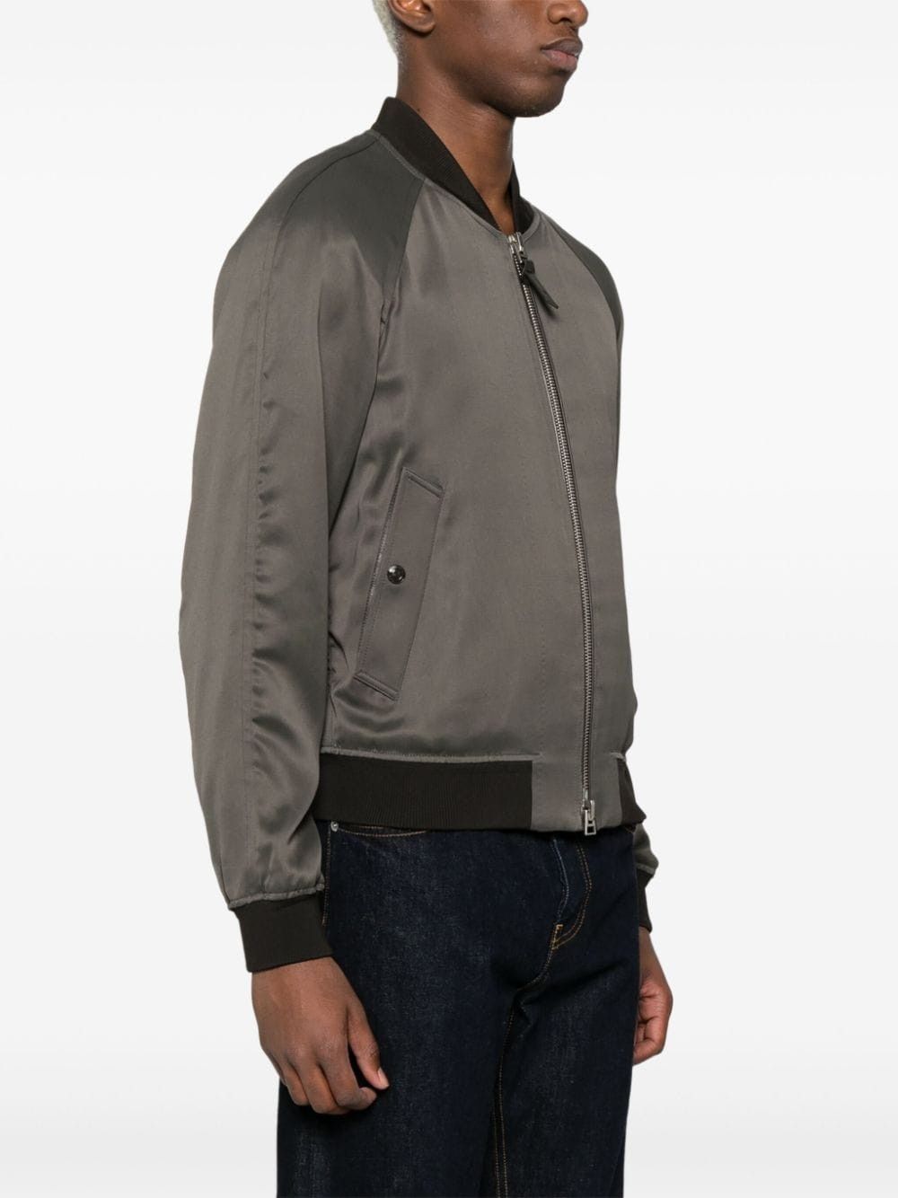 Tom Ford o1y0425 Bomber Jacket in Chocolate Brown Size US M / EU 48-50 / 2 - 3 Thumbnail