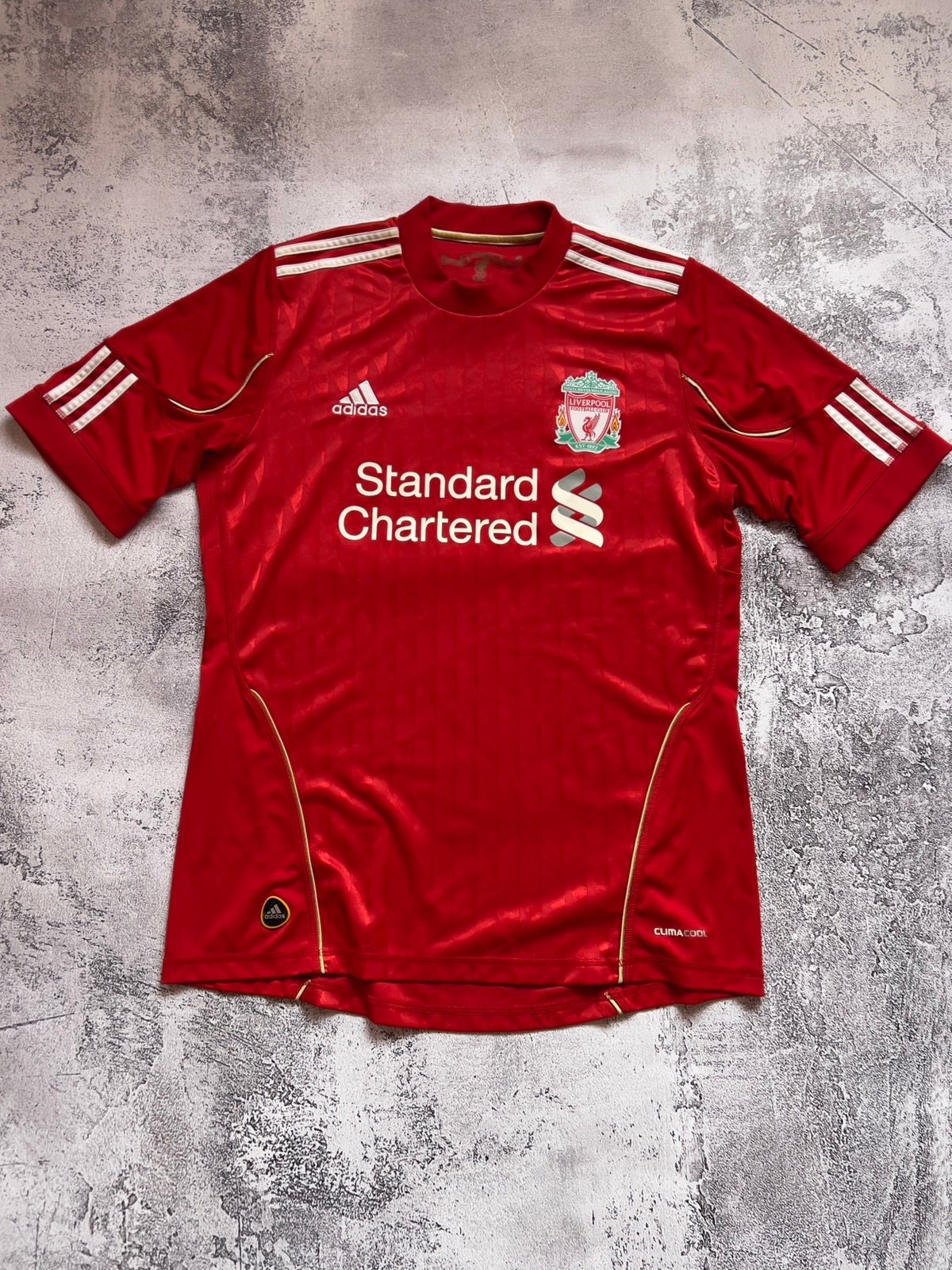 Pre-owned Adidas X Jersey 2010-12 Vintage Adidas Liverpool Home T-shirt Soccer Jersey In Red
