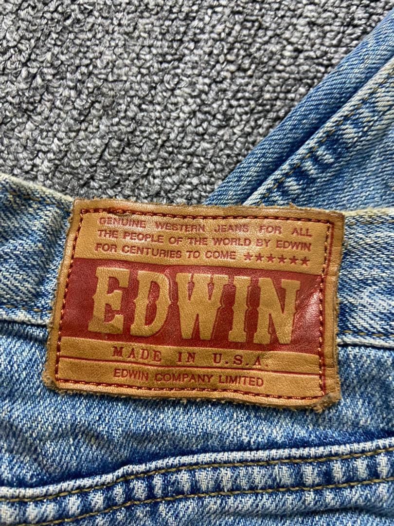 Edwin Edwin High Rise Straight Cut Jeans (197) Size 24" / US 00 / IT 34 - 3 Thumbnail