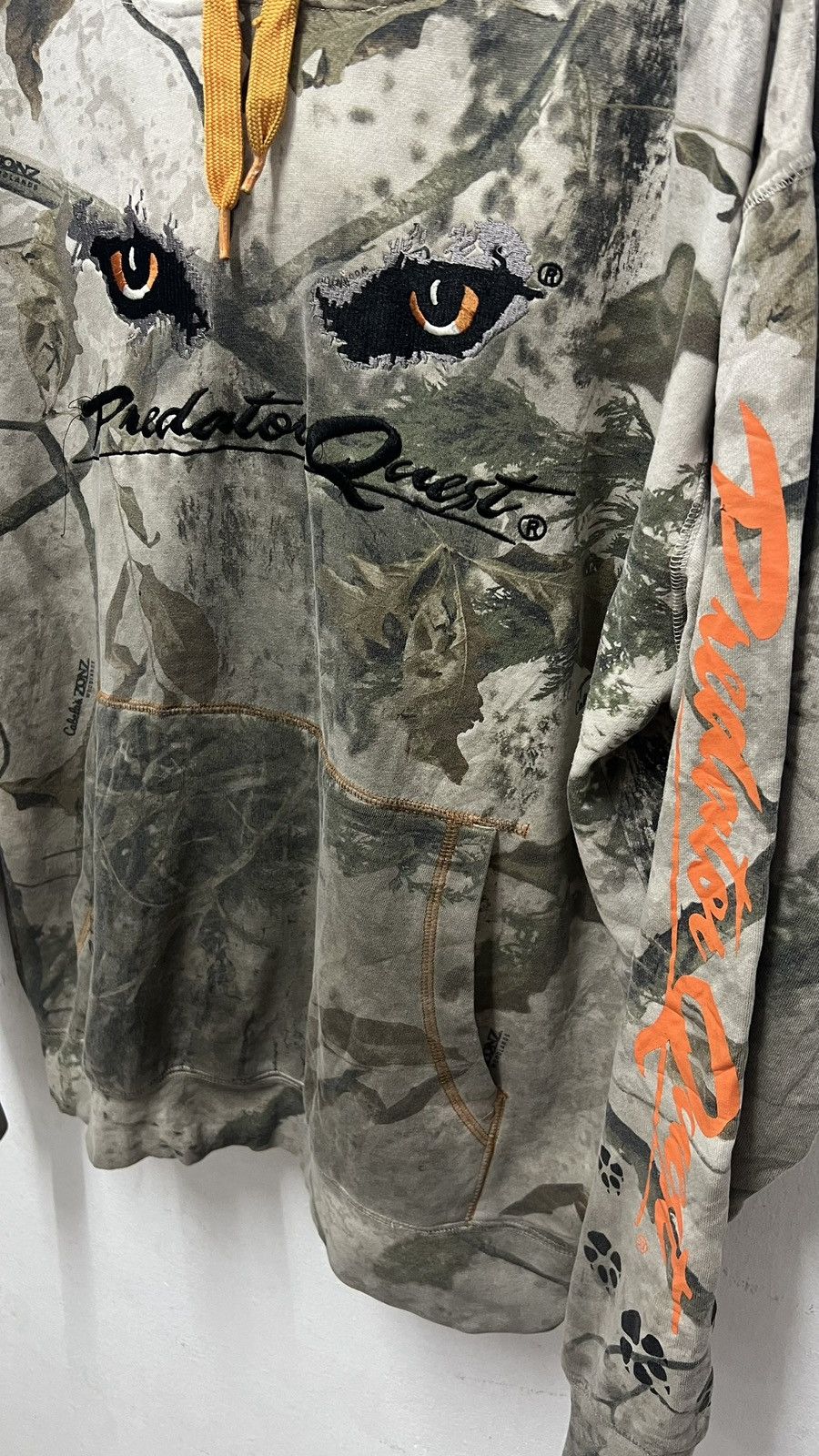 Realtree × Vintage Vintage Predator Quest Cabelas White Real Tree Camo Hoodie Size US L / EU 52-54 / 3 - 3 Thumbnail