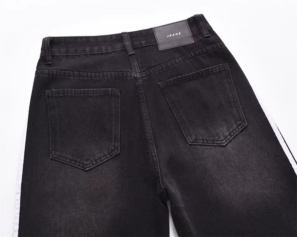 Japanese Brand × Jean Men's hiphop side stripe stitching oversize casual jeans Size US 32 / EU 48 - 5 Thumbnail