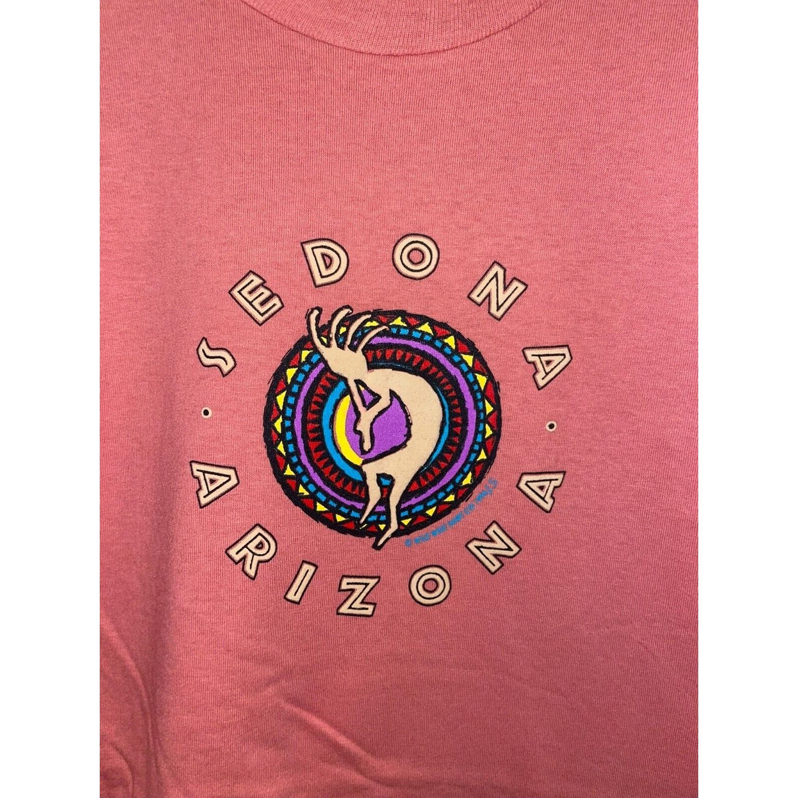 Jerzees Vintage Sedona Arizona Shirt Pink AZ Tee 90s VTG 1996 Large Size US L / EU 52-54 / 3 - 2 Thumbnail