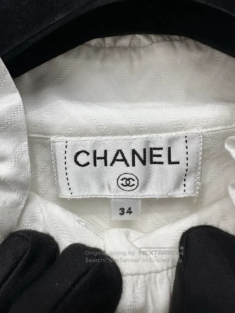 Chanel Chanel 23 Autumn and Winter Preview Series White Dark Patt Size XXS / US 00 / IT 34 - 3 Thumbnail