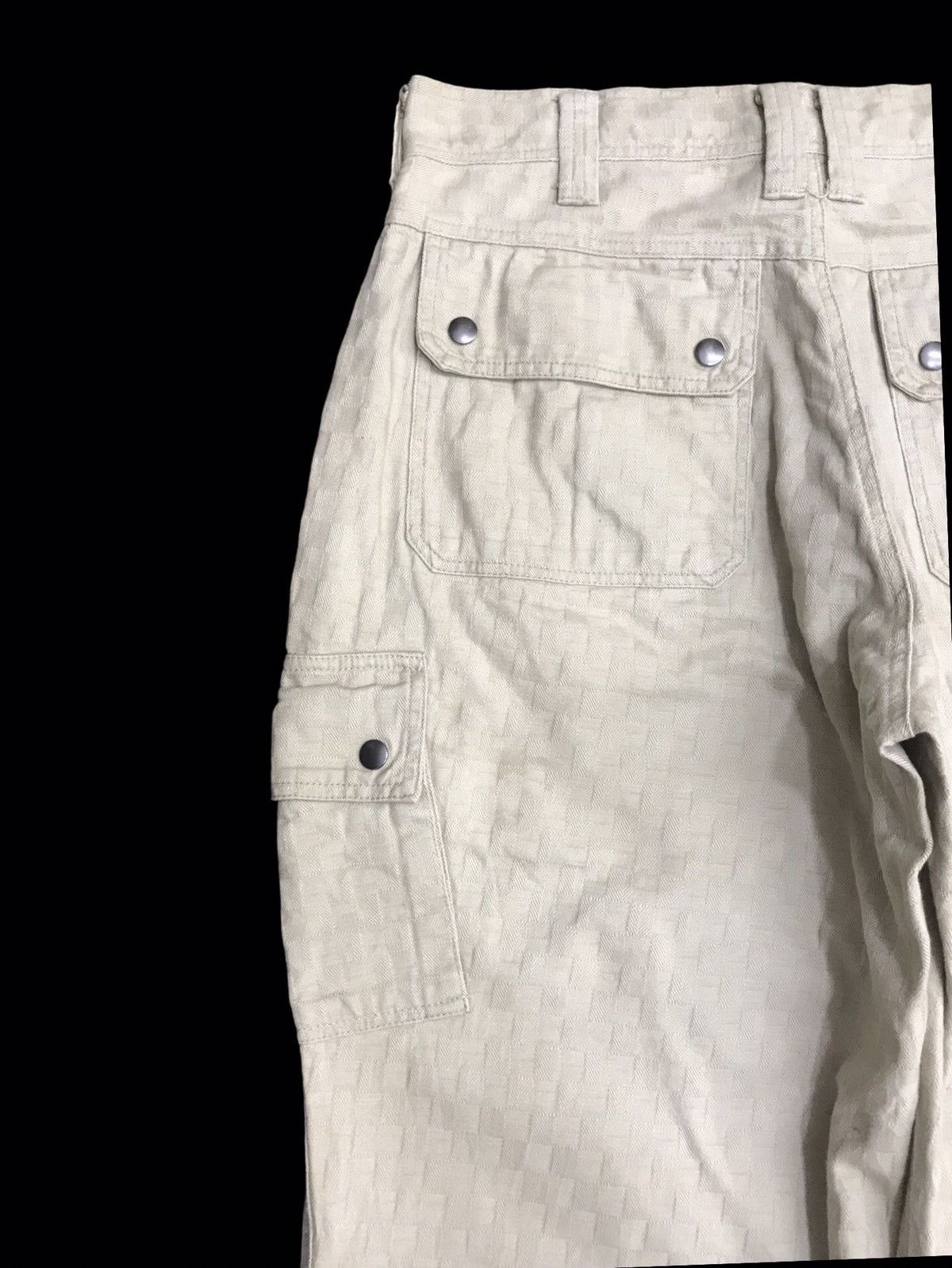 Designer × Japanese Brand Japanese Brand Beautiful Fabric Baggy Cargo Pant Size US 33 - 8 Thumbnail