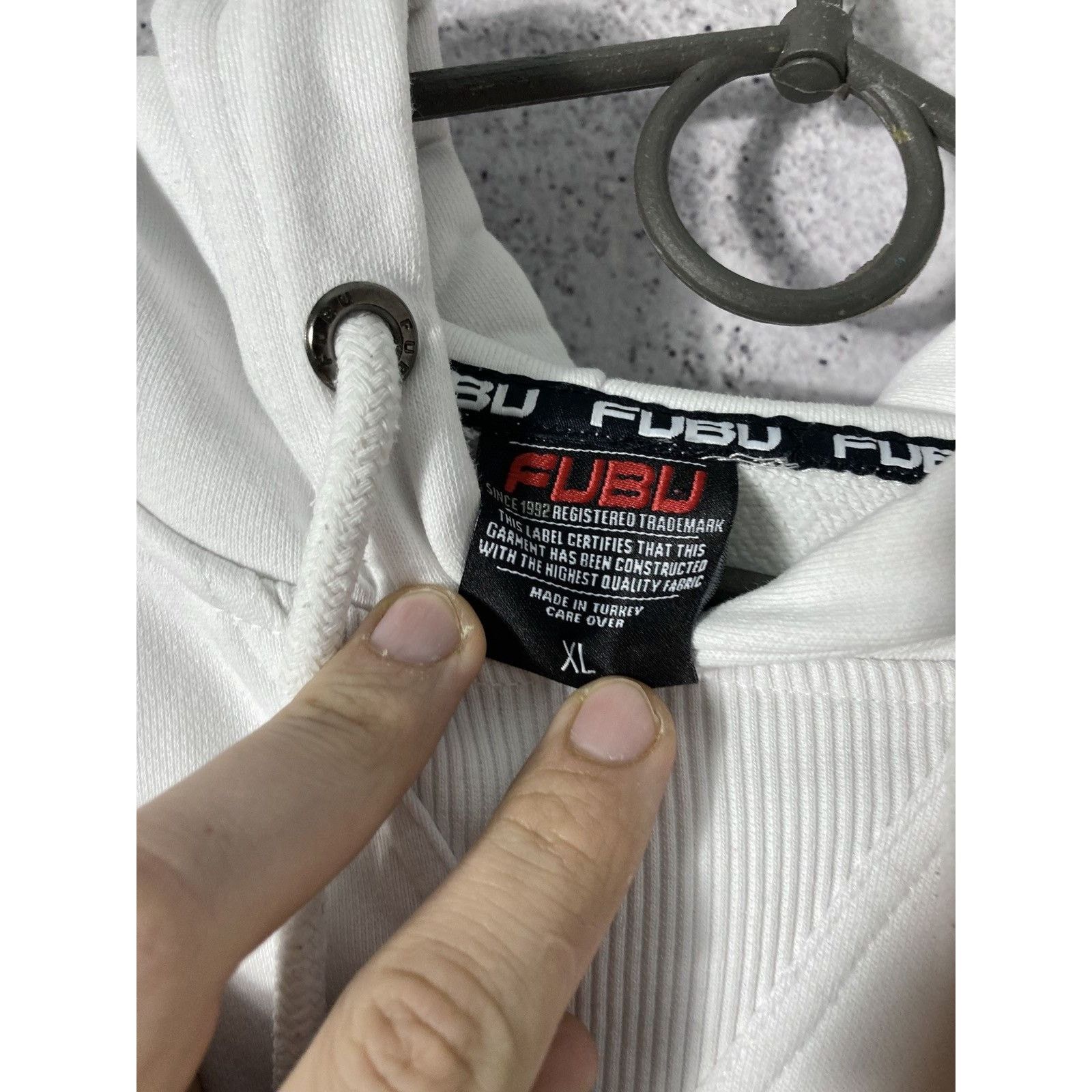 Fubu 90s Vintage Fubu 05 Hoodie white y2k rap Size US XL / EU 56 / 4 - 4 Thumbnail