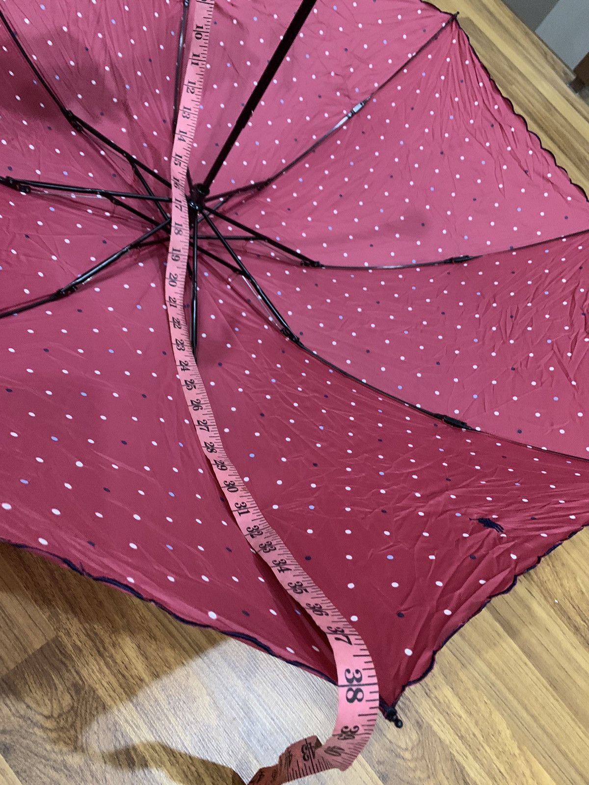 Polo Ralph Lauren × Vintage POLO RALPH LAUREN POLKADOTS PRINT FOLDING UMBRELLA Size 38 - 9 Thumbnail