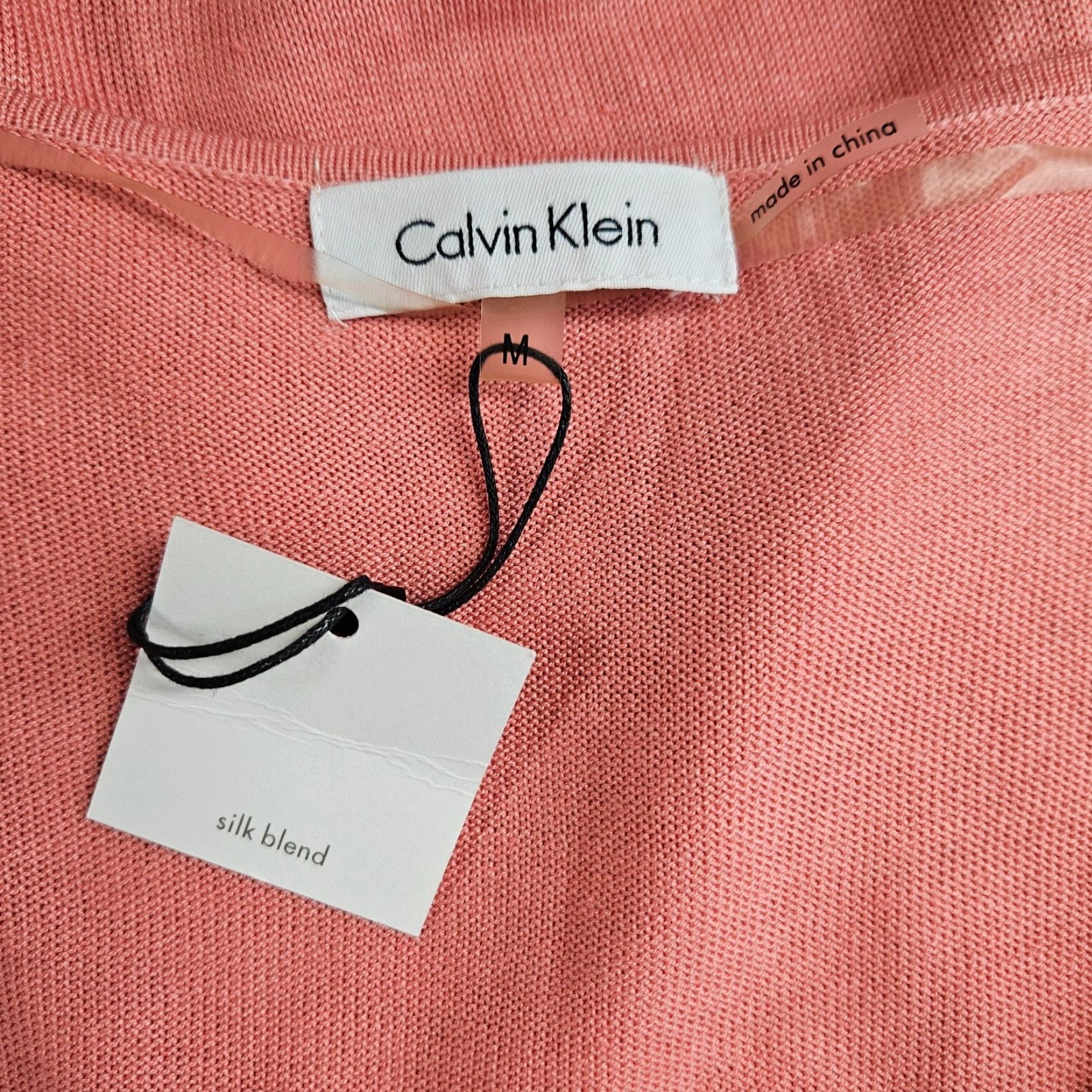 Calvin Klein Calvin Klein Womens Knit Top Sz Medium Pink Silk Blend Scoop Neck Blouse Knit Top Women M Pink Silk Blend Scoop Neck Calvin Klein Womens Knit's Top Size M / US 6-8 / IT 42-44 - 6 Thumbnail