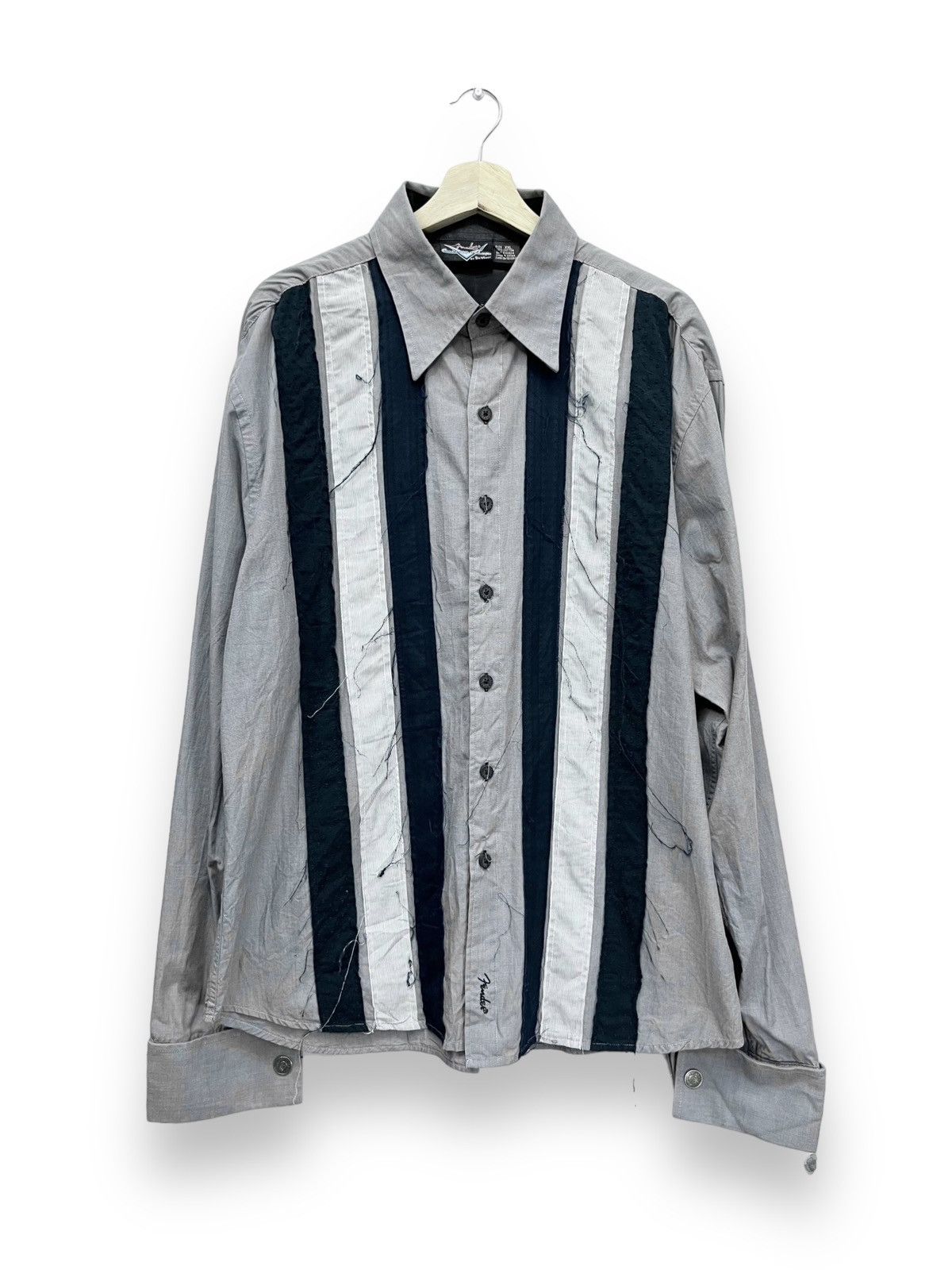 Fender 🔥RARE🔥FENDER BY DA VINCI Frayed Line Patch Big Print Shirt Size US XL / EU 56 / 4 - 3 Thumbnail