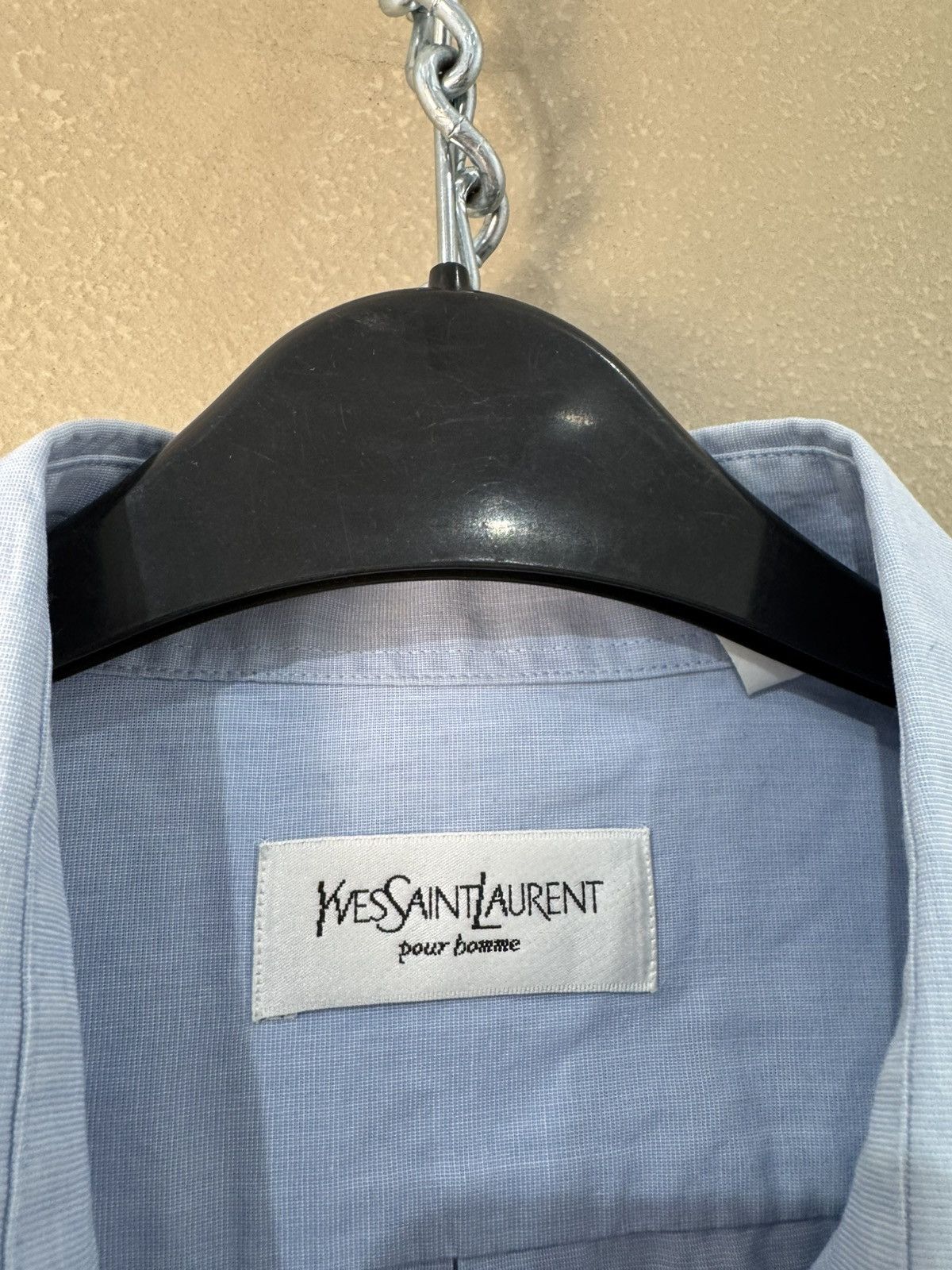 Yves Saint Laurent Yves Saint Laurent Shirt Button Up YSL Size US L / EU 52-54 / 3 - 3 Thumbnail