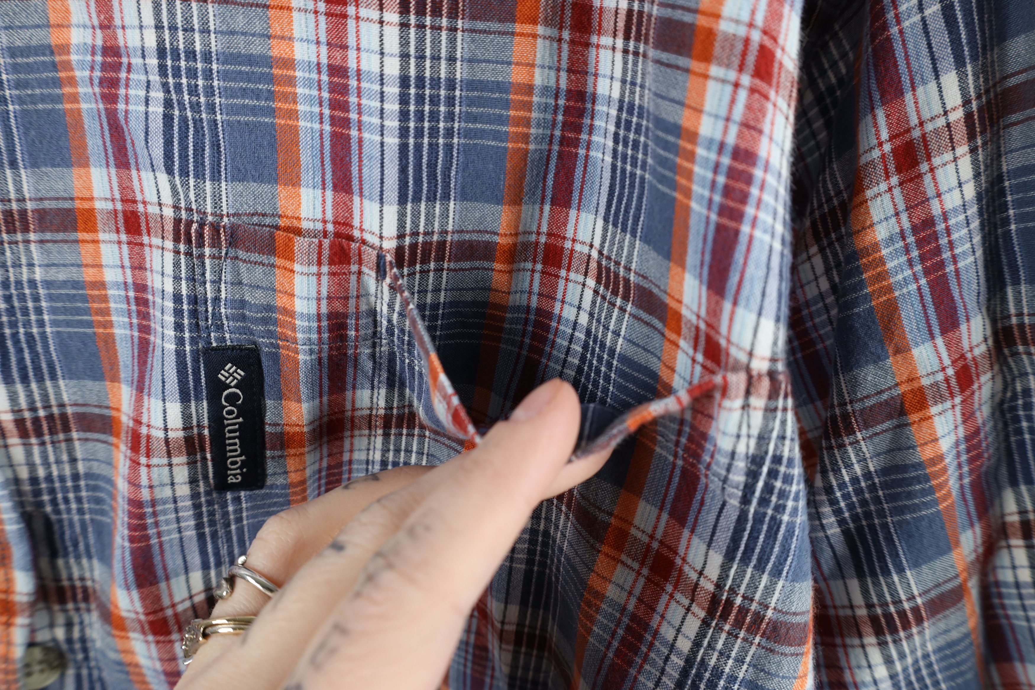 Columbia × Vintage Vintage Columbia Rainbow Plaid Collared Button Down Shirt Size US XL / EU 56 / 4 - 5 Thumbnail