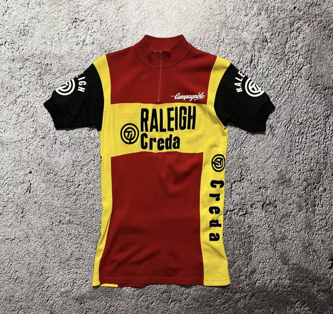 Vintage Vinatge 70's Raleigh Creda Acrylic Heroic Cycling Jersey Size US L / EU 52-54 / 3 - 1 Thumbnail