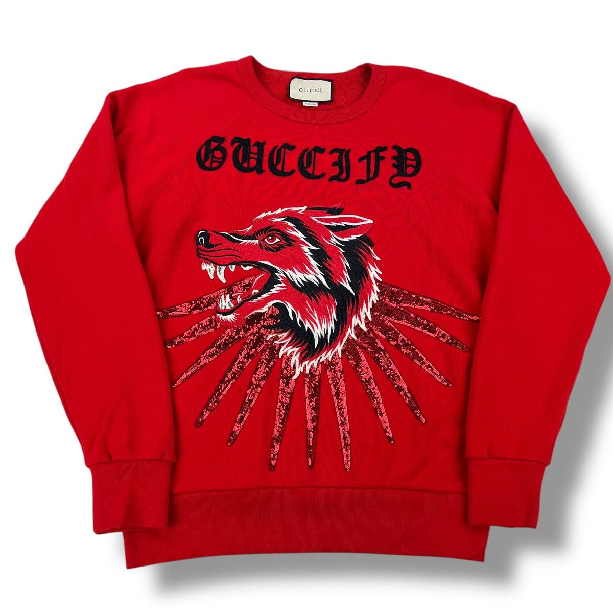 Gucci Gucci Guccify Red Wolf Sweatshirt Size US M / EU 48-50 / 2 - 2 Thumbnail