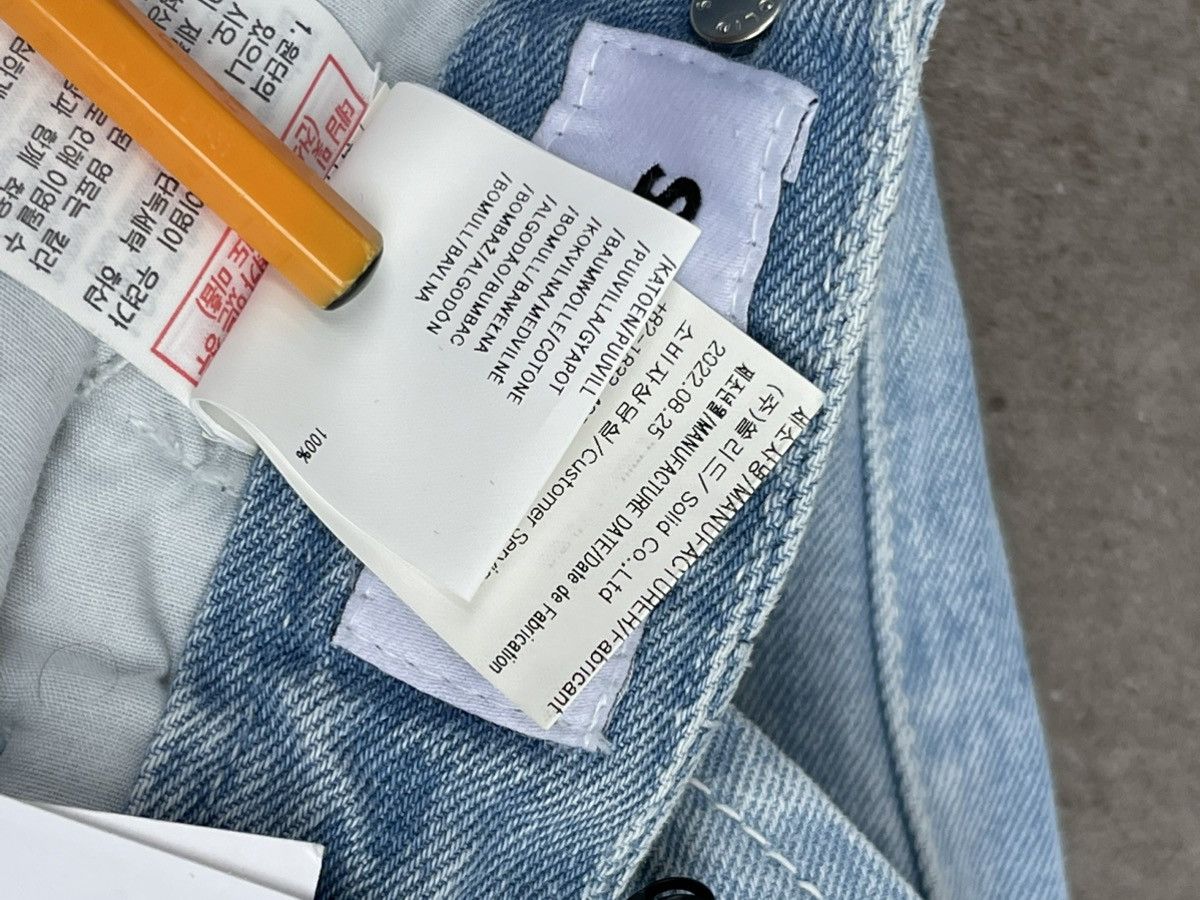 Solid Homme × Wooyoungmi !DS! SS23 Solid Homme Washed Indigo Denim Pants Size US 34 / EU 50 - 20 Thumbnail
