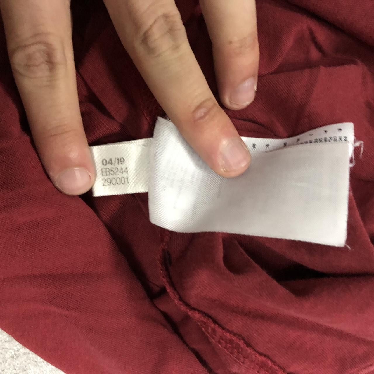 Adidas Burgundy Adidas sportswear t-shirt #sportswear Size US XL / EU 56 / 4 - 5 Thumbnail