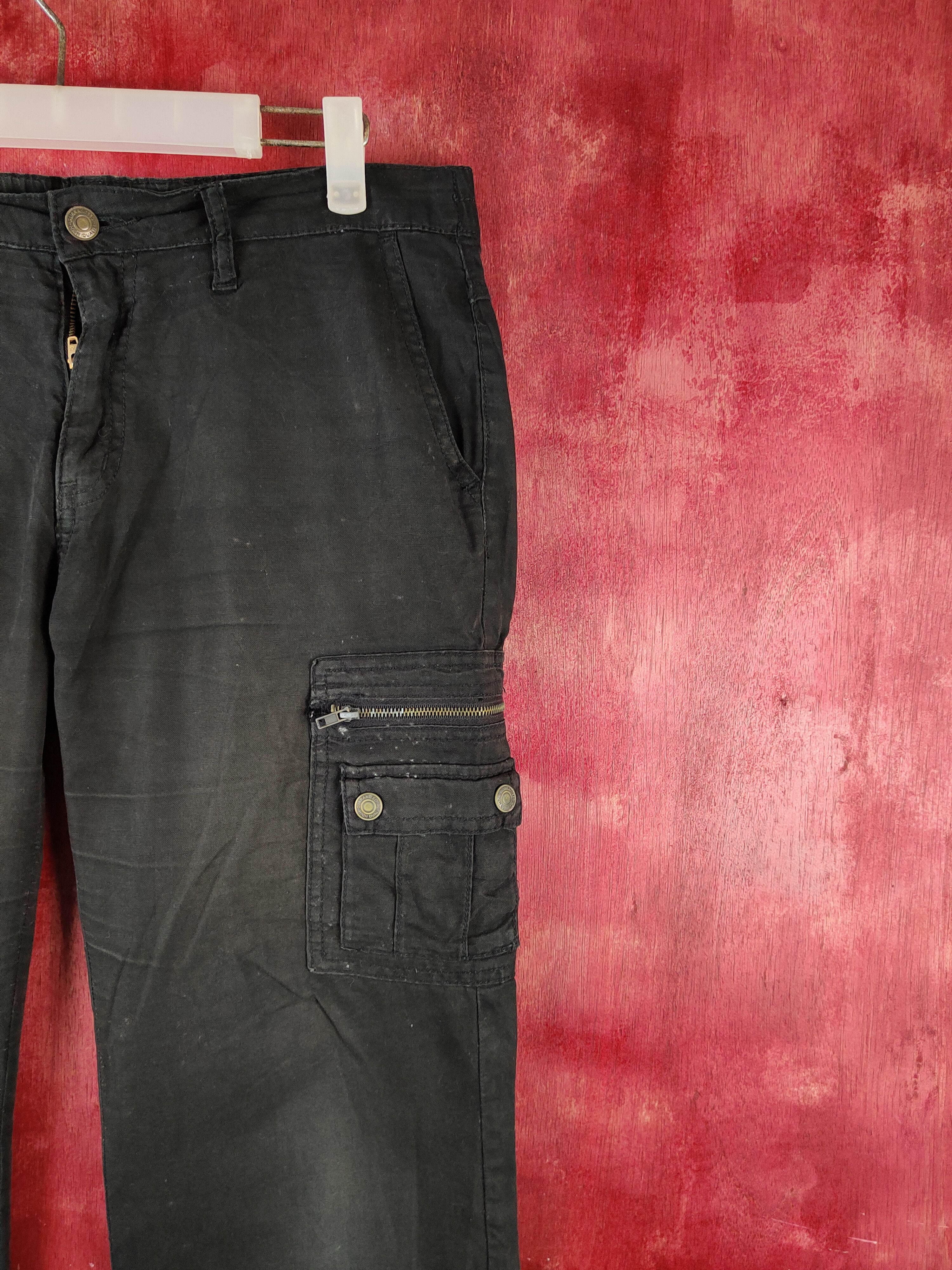 Japanese Brand Japanese Brand Black Multipocket Tactical Cargo Pants #S1734 Size 27" / US 4 / IT 40 - 5 Thumbnail