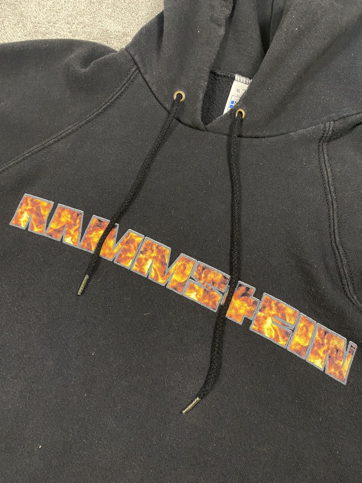 Band Tees Vintage 1998 hoodie Rammstein burning man rare sweatshirt Size US XL / EU 56 / 4 - 7 Thumbnail