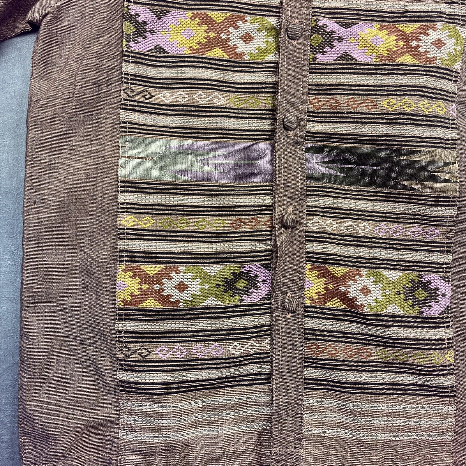 Handmade Fair Isle Shirt Casual Small Native Print Handmade Indian Size US S / EU 44-46 / 1 - 3 Thumbnail