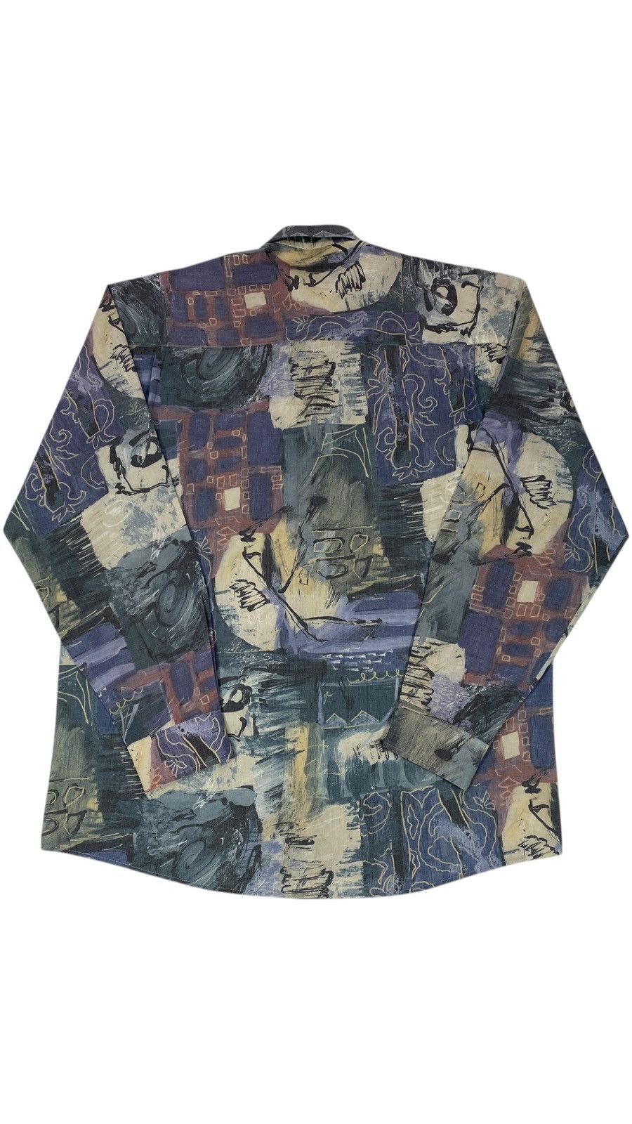 Vintage 🔥LASTDROP🔥 Vintage 80s 90s Abstract Party Festival Shirt Size US L / EU 52-54 / 3 - 2 Thumbnail