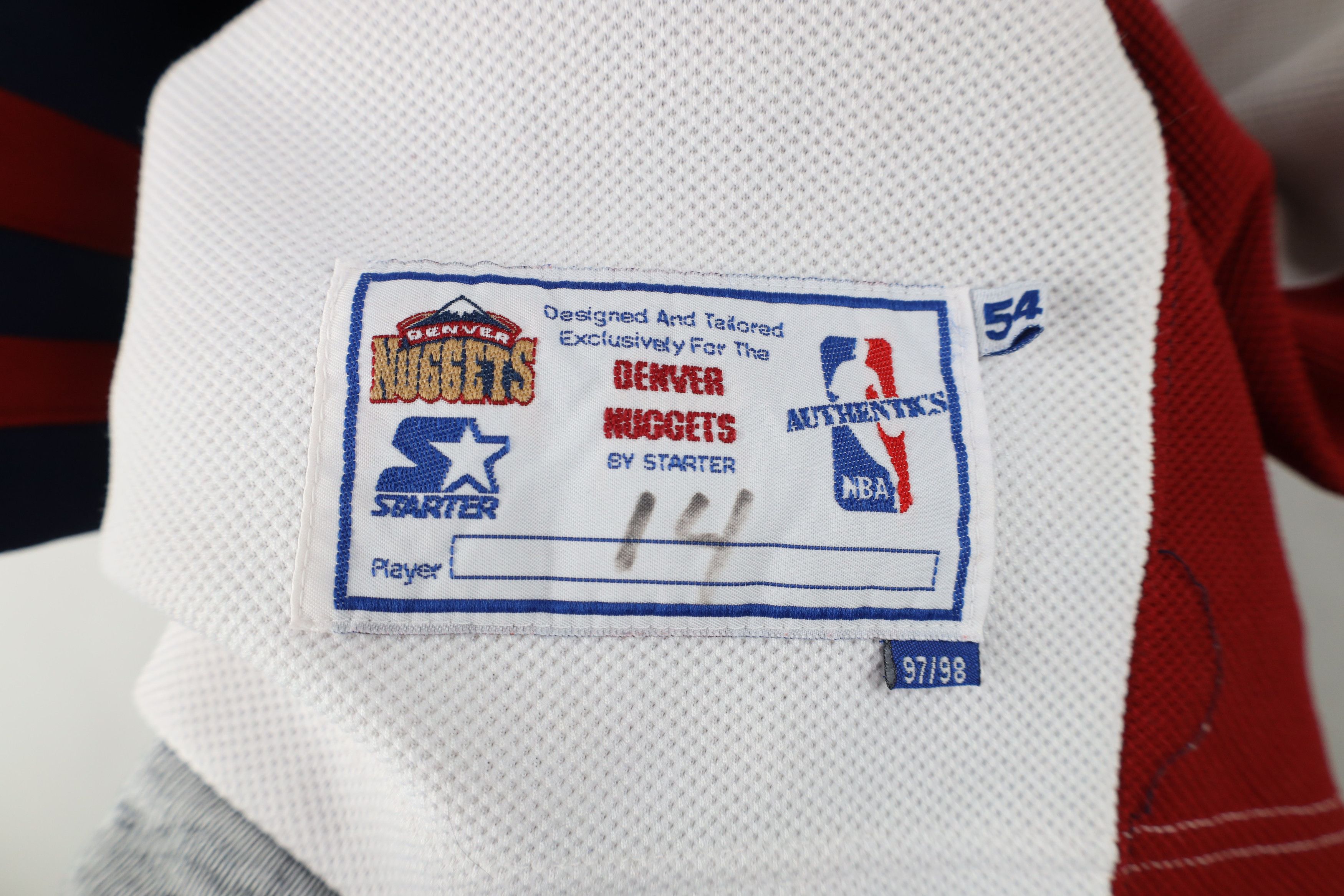 Starter Starter NBA Authentics Worn Eric Washington Warm Up Shirt Size US XXL / EU 58 / 5 - 10 Thumbnail