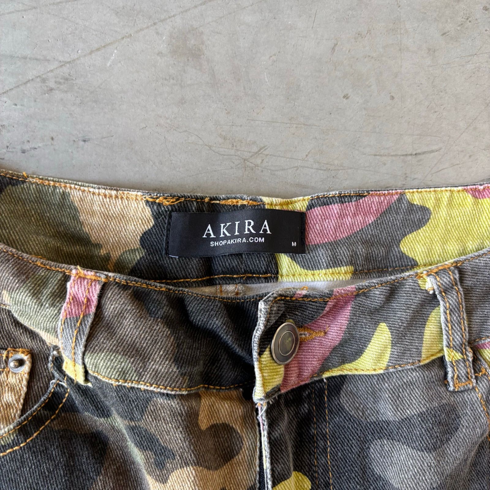 Vintage vintage camo two tone double knee jean shorts Size US 26 / EU 42 - 6 Thumbnail