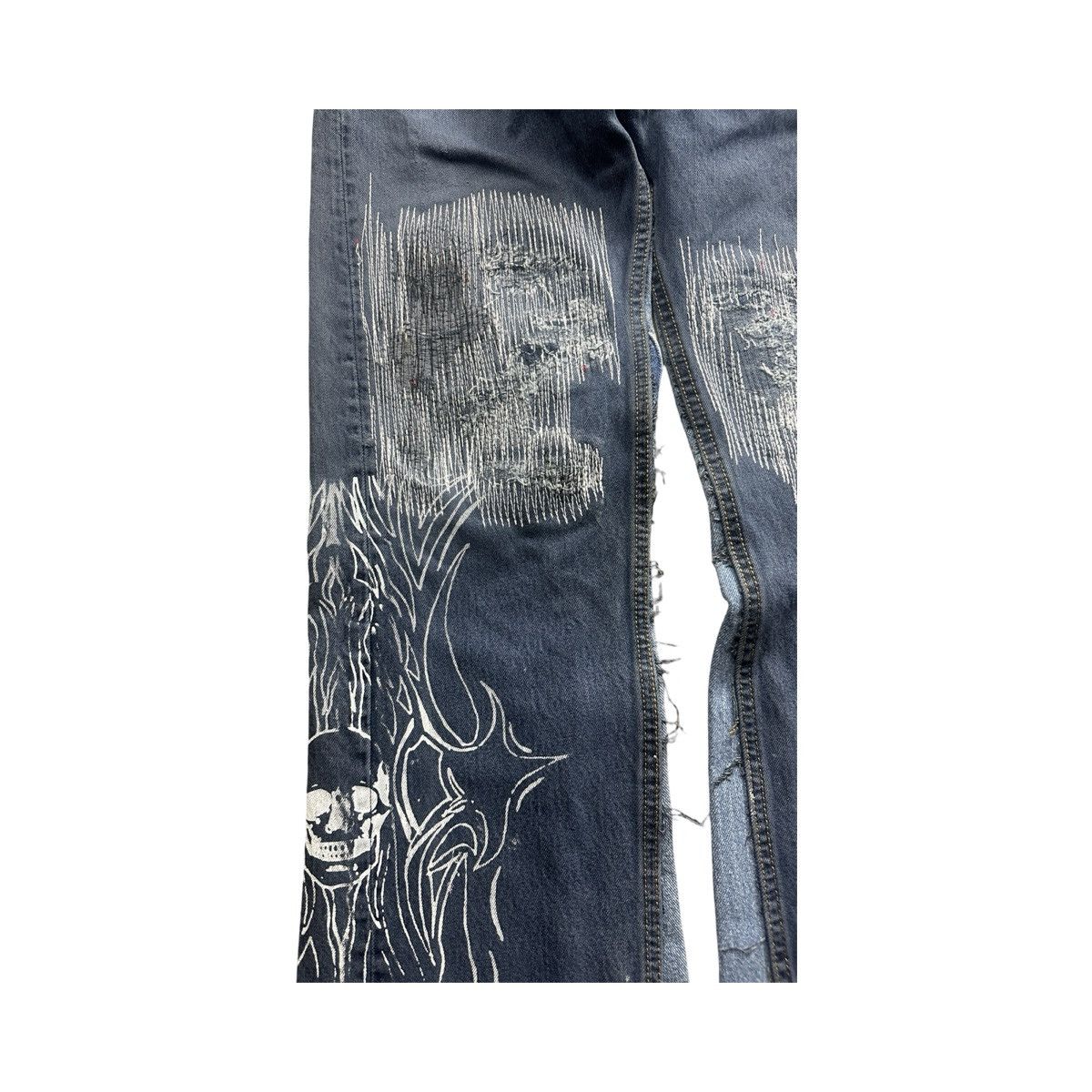 Other Sashiko Skull Denim 36x32 Size US 36 / EU 52 - 2 Thumbnail