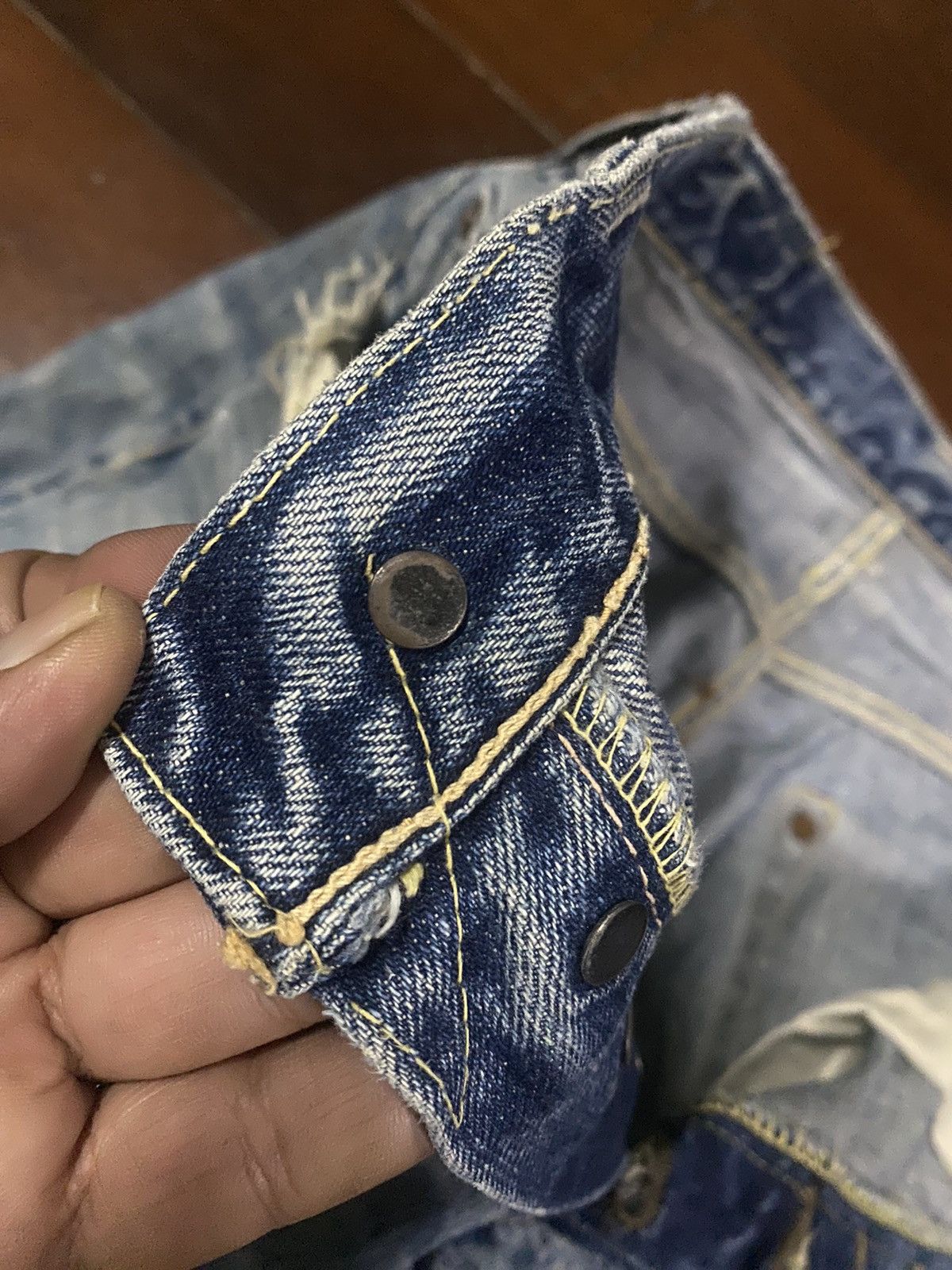 Warehouse FIRE 🔥 VINTAGE SUGAR CANES DISTRESSED NICE FADED Size US 31 - 19 Thumbnail