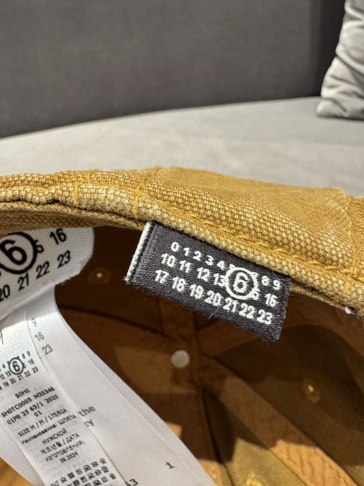 Maison Margiela NWT MM6 Logo Embroidered Baseball Cap - Brown, M Size ONE SIZE - 14 Thumbnail