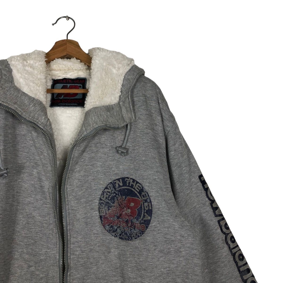 Japanese Brand 🔥90’s Vintage Long Jacket New Balance Big Logo Spell Out Size US L / EU 52-54 / 3 - 6 Thumbnail