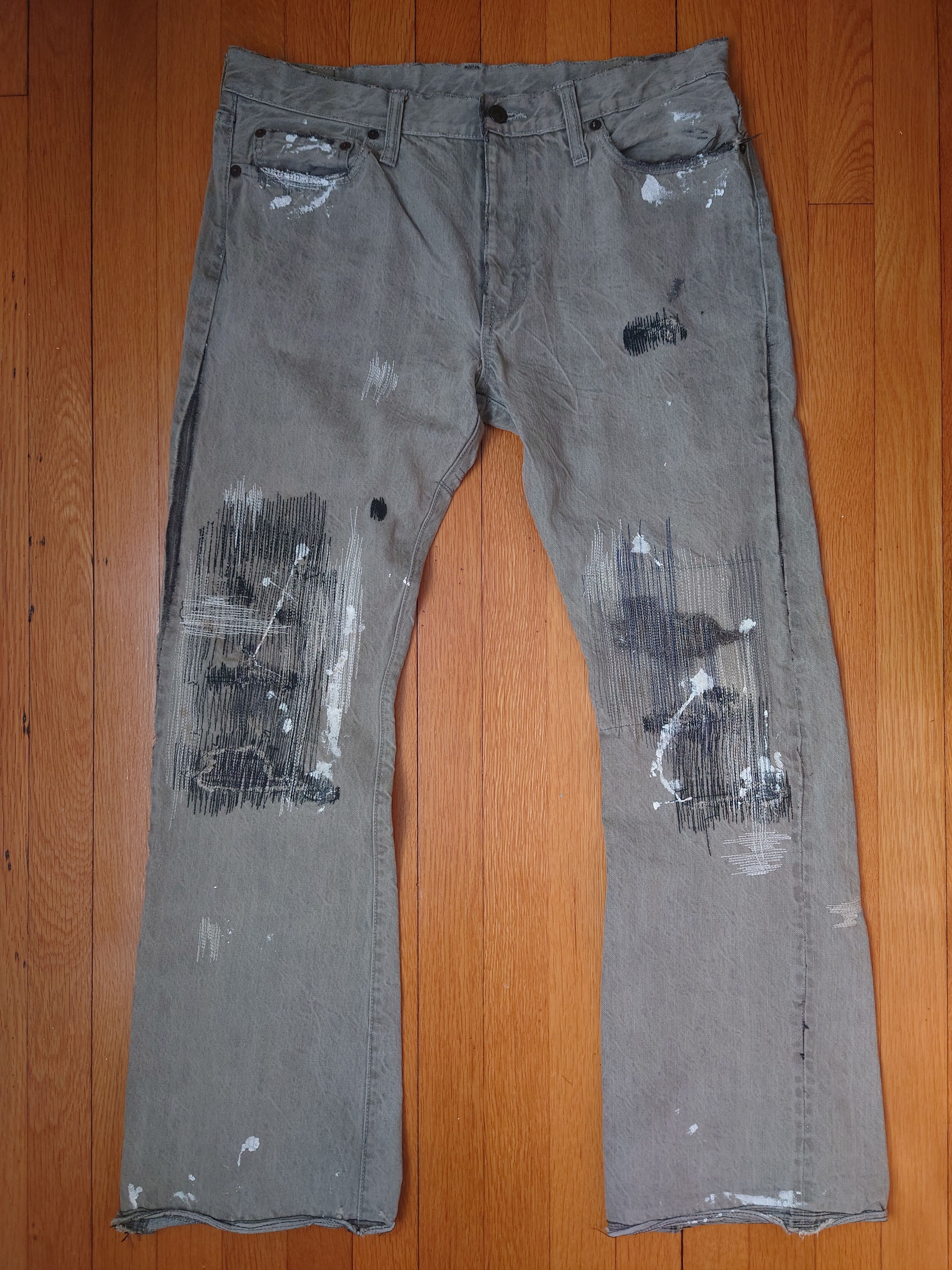 Kapital Kapital Boro Bootcut Flared Selvedge Denim Size US 34 / EU 50 - 1 Thumbnail