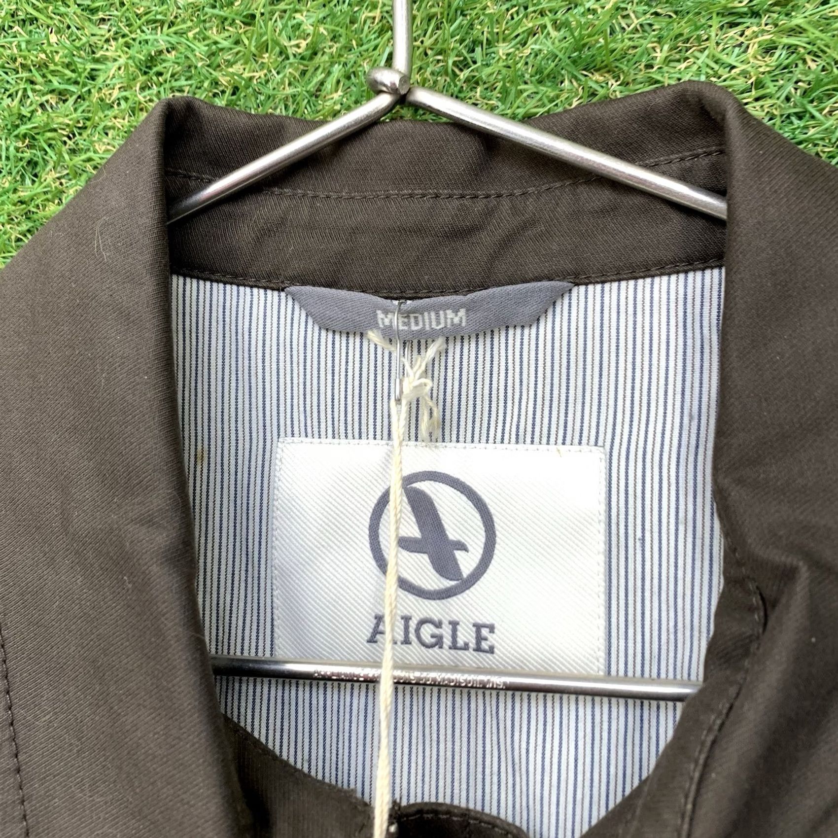 Aigle Aigle Jacket Mens M Dark Brown Full Zip Up Windbreaker Winter Regular Fit Logo Zipper Jacket Coat Brown Mens Size US M / EU 48-50 / 2 - 5 Thumbnail