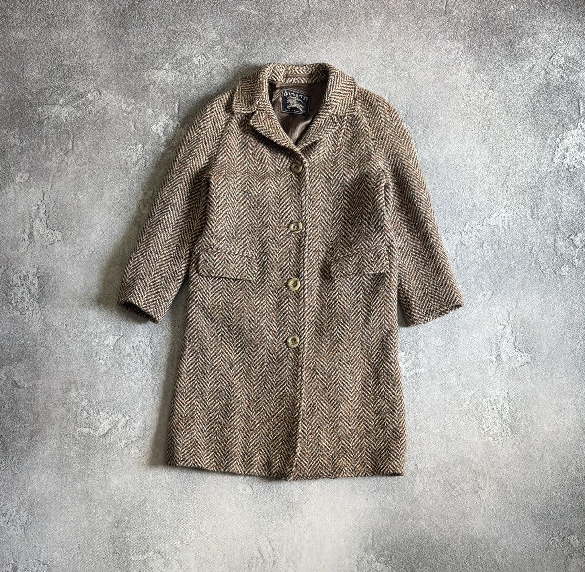 Burberry Burberry vintage retro wool long coat 🧥 jacket old money Size S / US 4 / IT 40 - 8 Thumbnail
