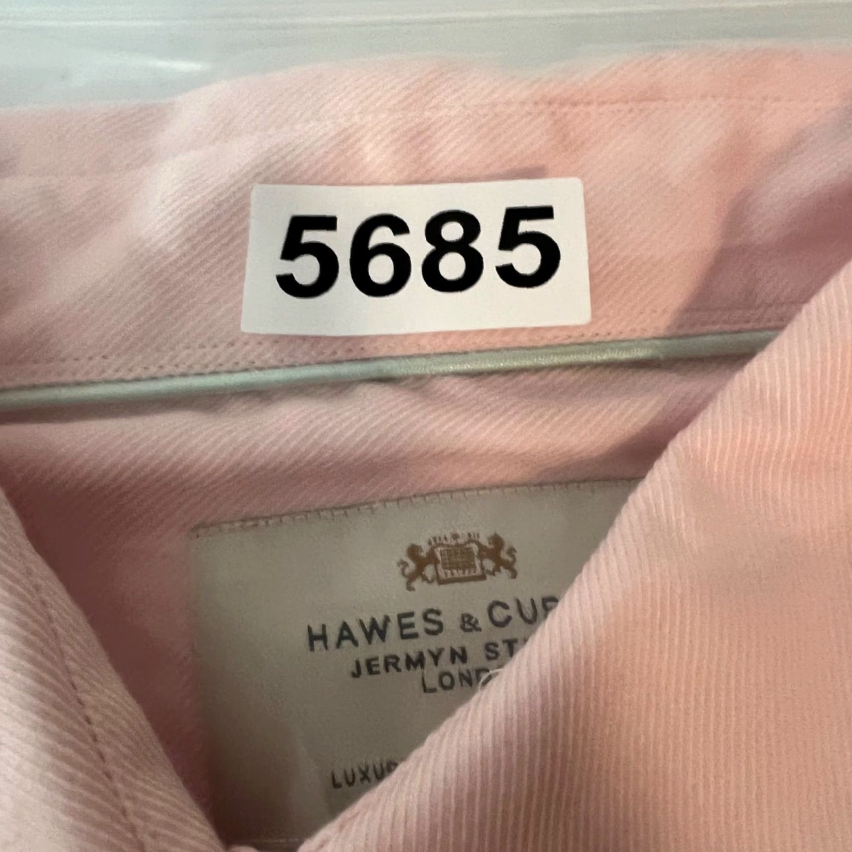 Pinko Hawes & Curtis Womens 14 Pink Fitted Button-Up Shirt 100% Cotton Long Sleeve Shirt Adult Womens 14 Pink Cotton 100% Button-Up Womens Size XL / US 12-14 / IT 48-50 - 7 Thumbnail