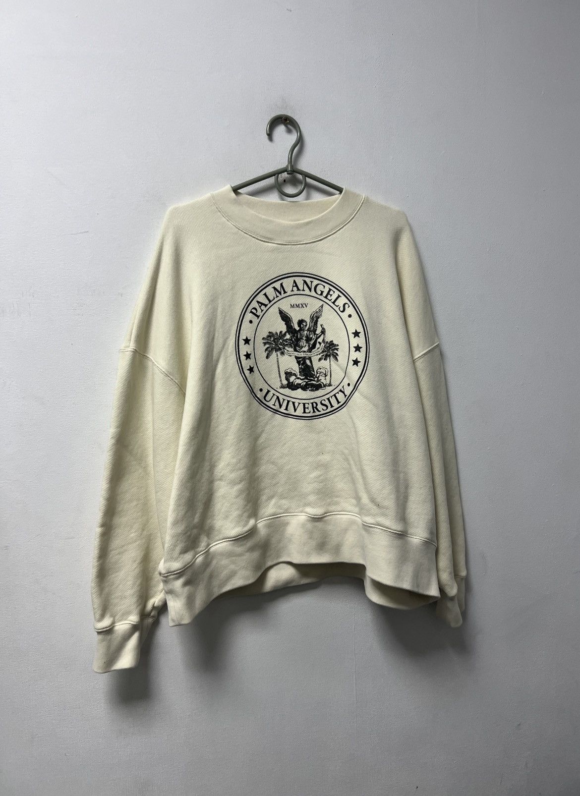 Palm Angels Palm Angels Sweatshirt Big Logo Luxury White Size US S / EU 44-46 / 1 - 2 Thumbnail