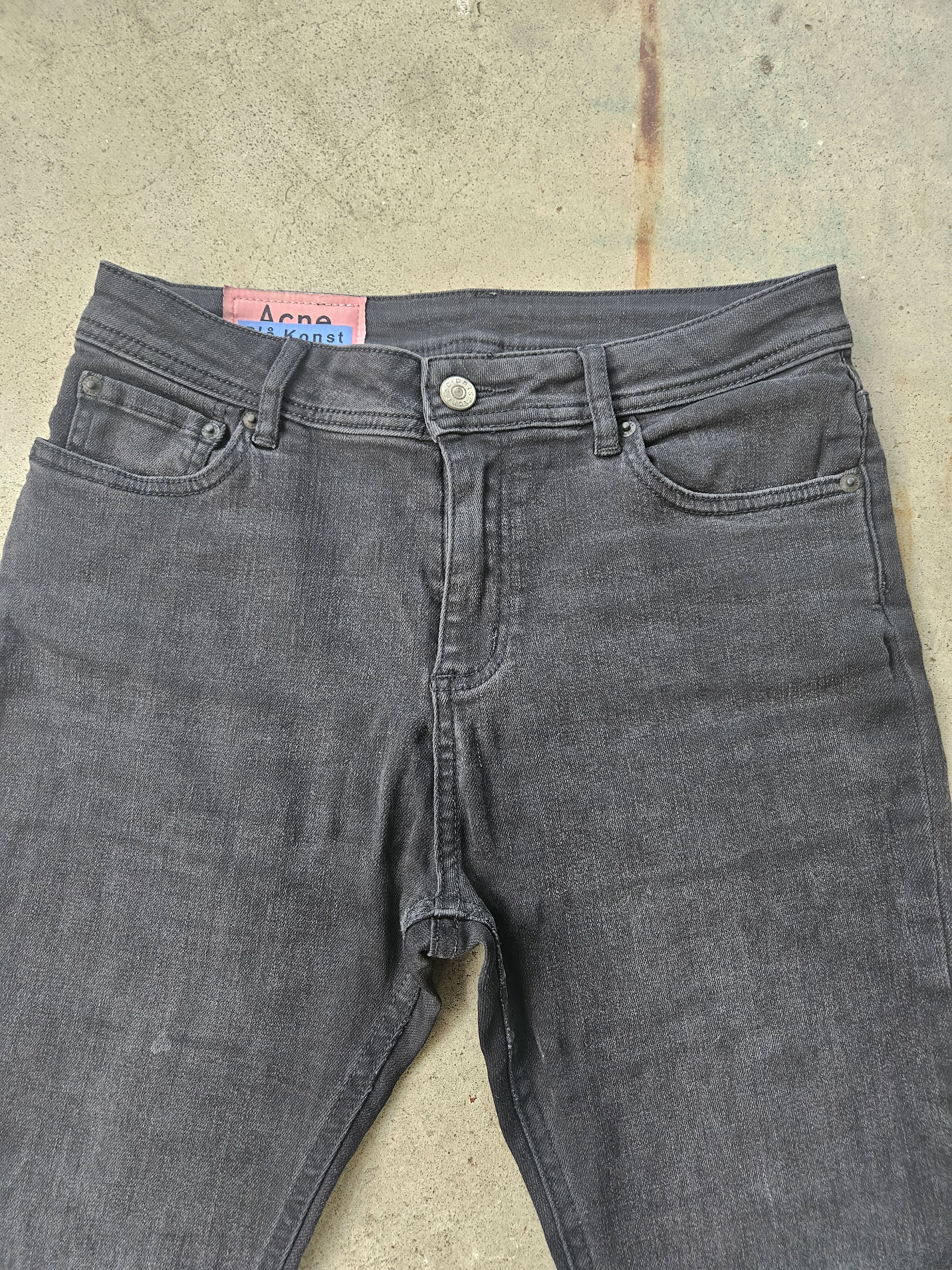Acne Studios Blå Konst Climb Dark Blue Black Denim Jeans Size US 28 / EU 44 - 4 Thumbnail