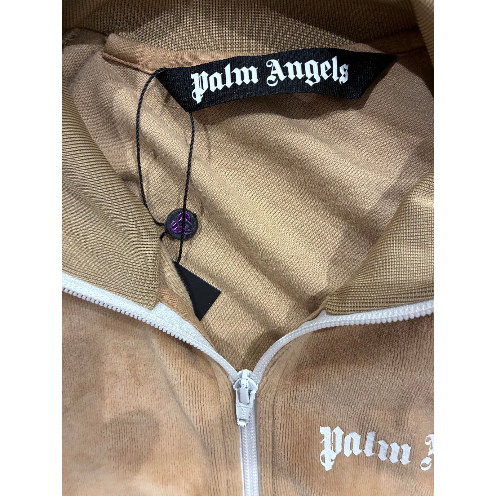 Palm Angels Palm Angels Velour Rainbow Beige Track Suit Size US M / EU 48-50 / 2 - 2 Thumbnail