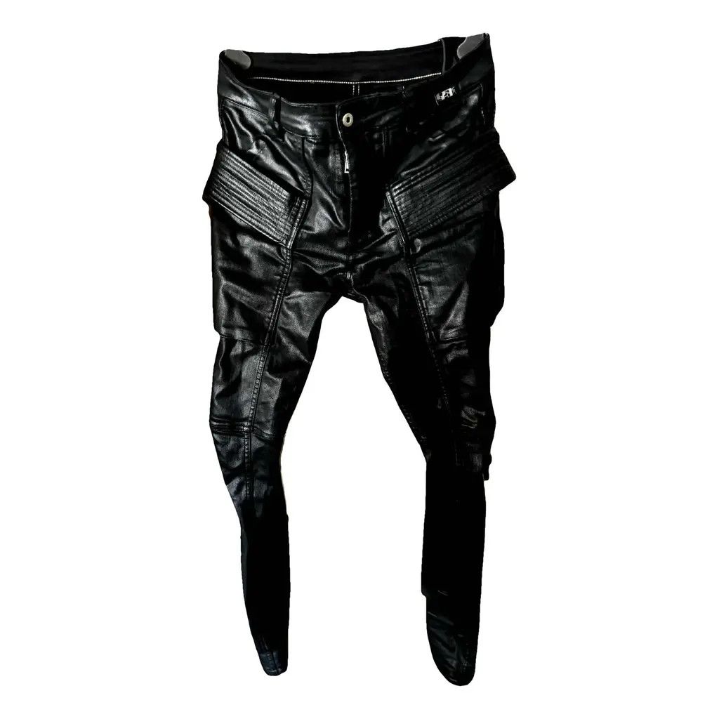 Pre-owned Rick Owens X Rick Owens Drkshdw Ss21 Easy Creatch Waxed Denim Size 30