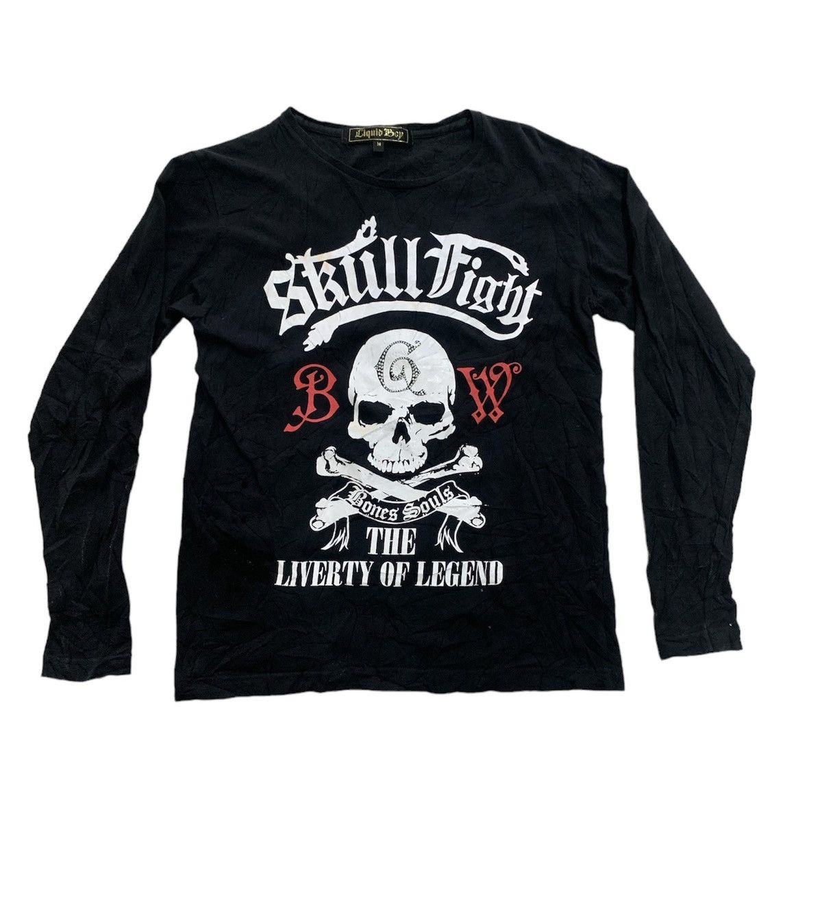 If Six Was Nine SICK Liquid Boy punk skull fight Anarchy Bondage poem shirt Size US M / EU 48-50 / 2 - 1 Thumbnail