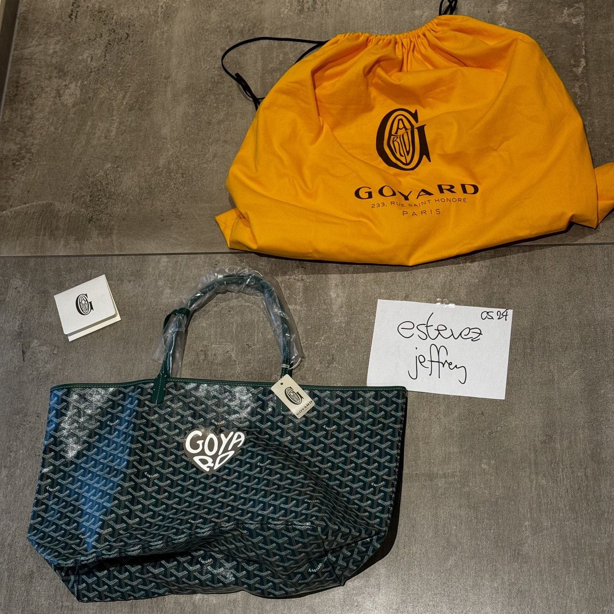 Goyard Goyard GM Tote bag with Hand-Painted Coeur St. Louis Size ONE SIZE - 5 Thumbnail