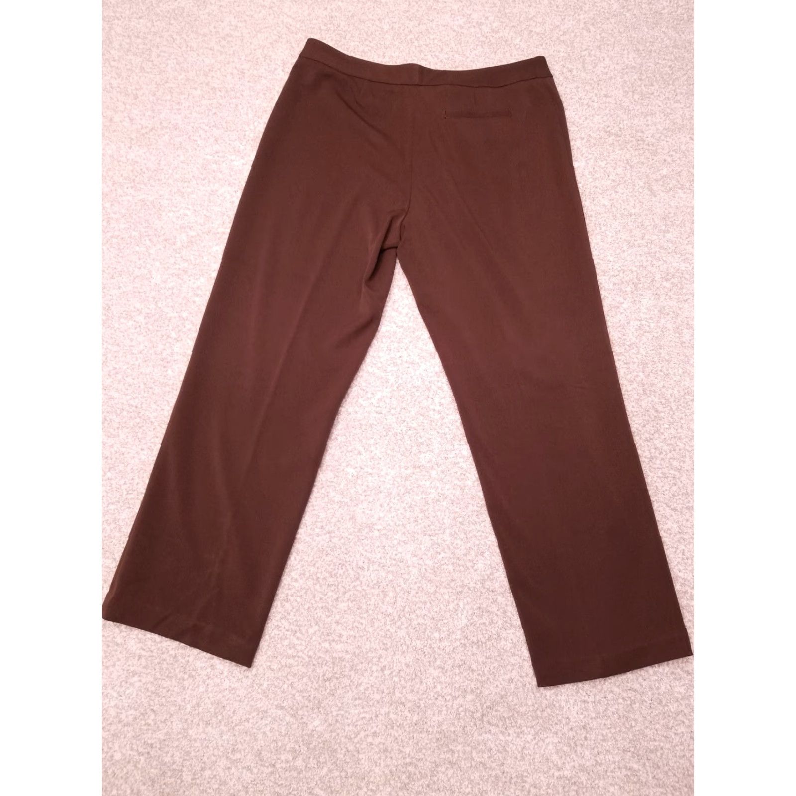 Pendleton Pendleton Pants Womens 12 Brown Polyester Blend Pleated Dress Trousers Slacks Size 34" / US 12 / IT 48 - 3 Thumbnail